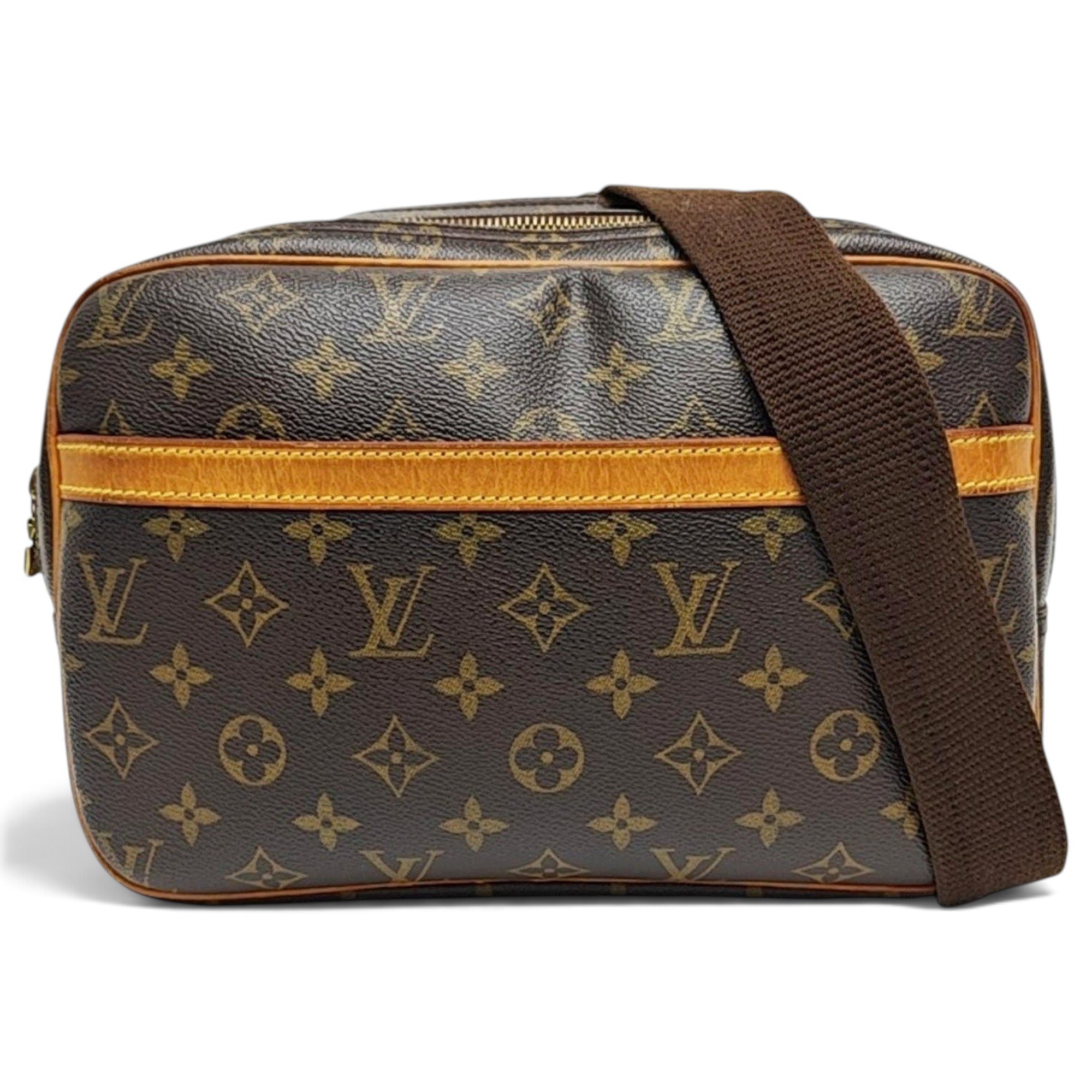 Reporter leather handbag