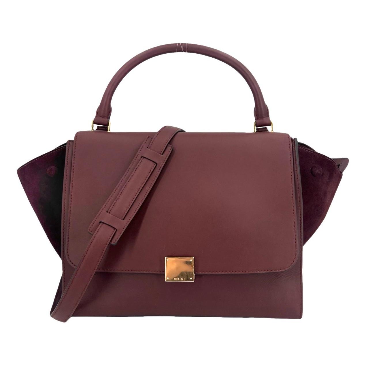 Celine Trapèze leather handbag