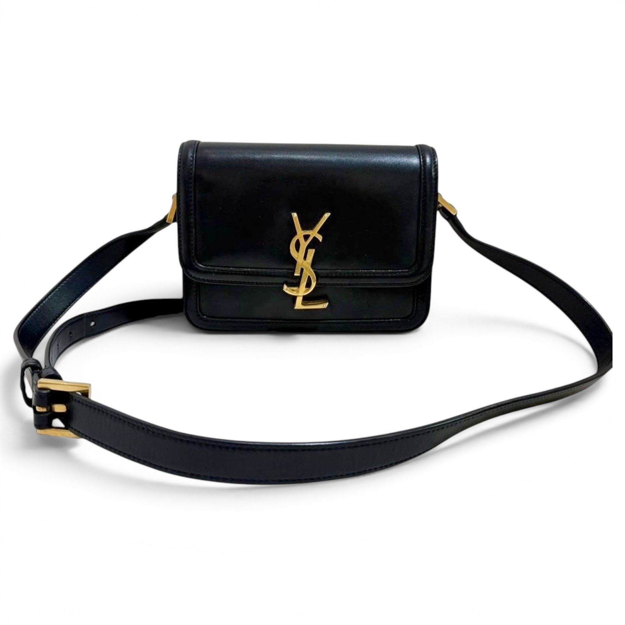 Solférino leather handbag