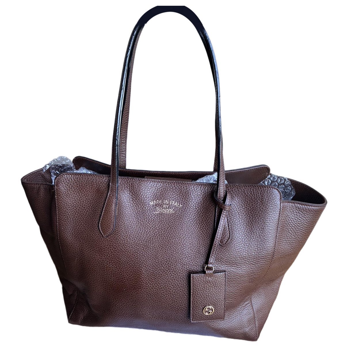 Swing leather tote