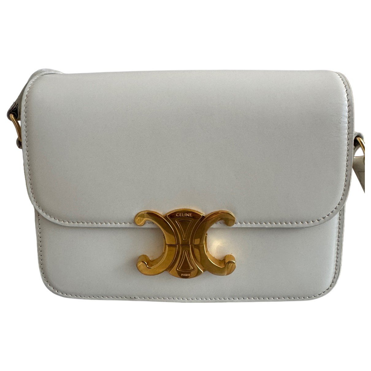 Triomphe leather handbag