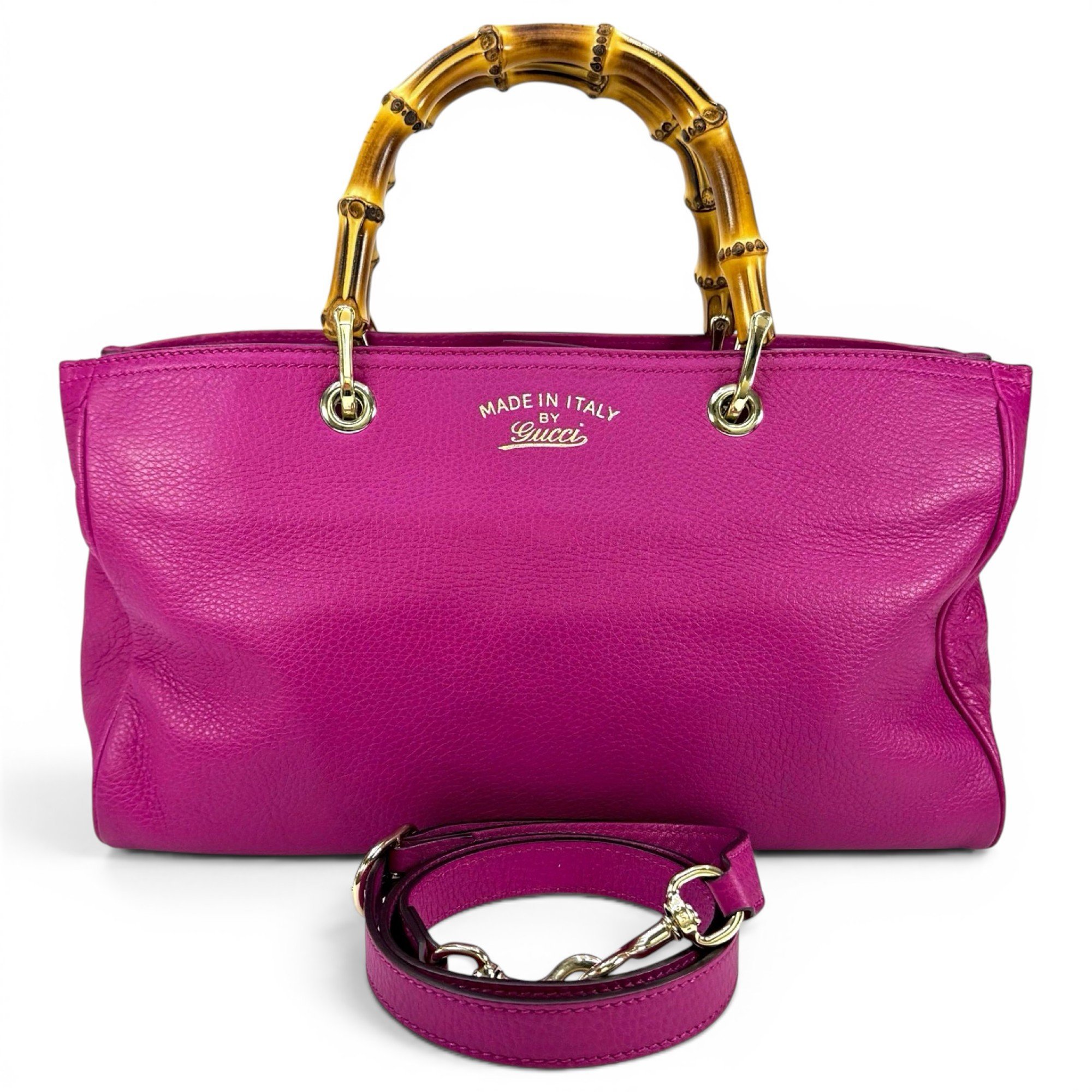 Bamboo Shopper leather tote