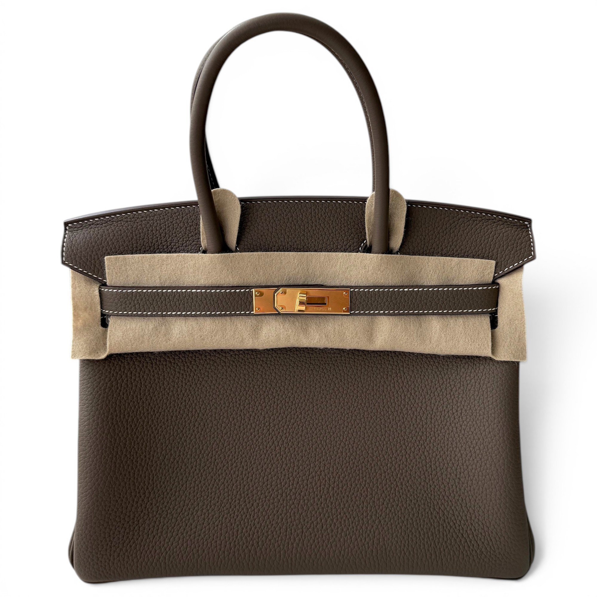 Birkin 30 leather handbag