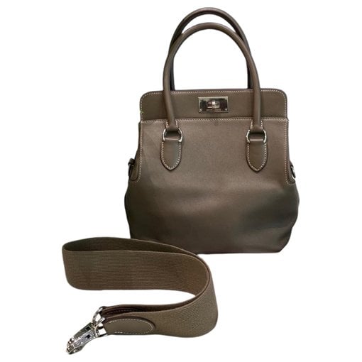 Toolbox leather handbag