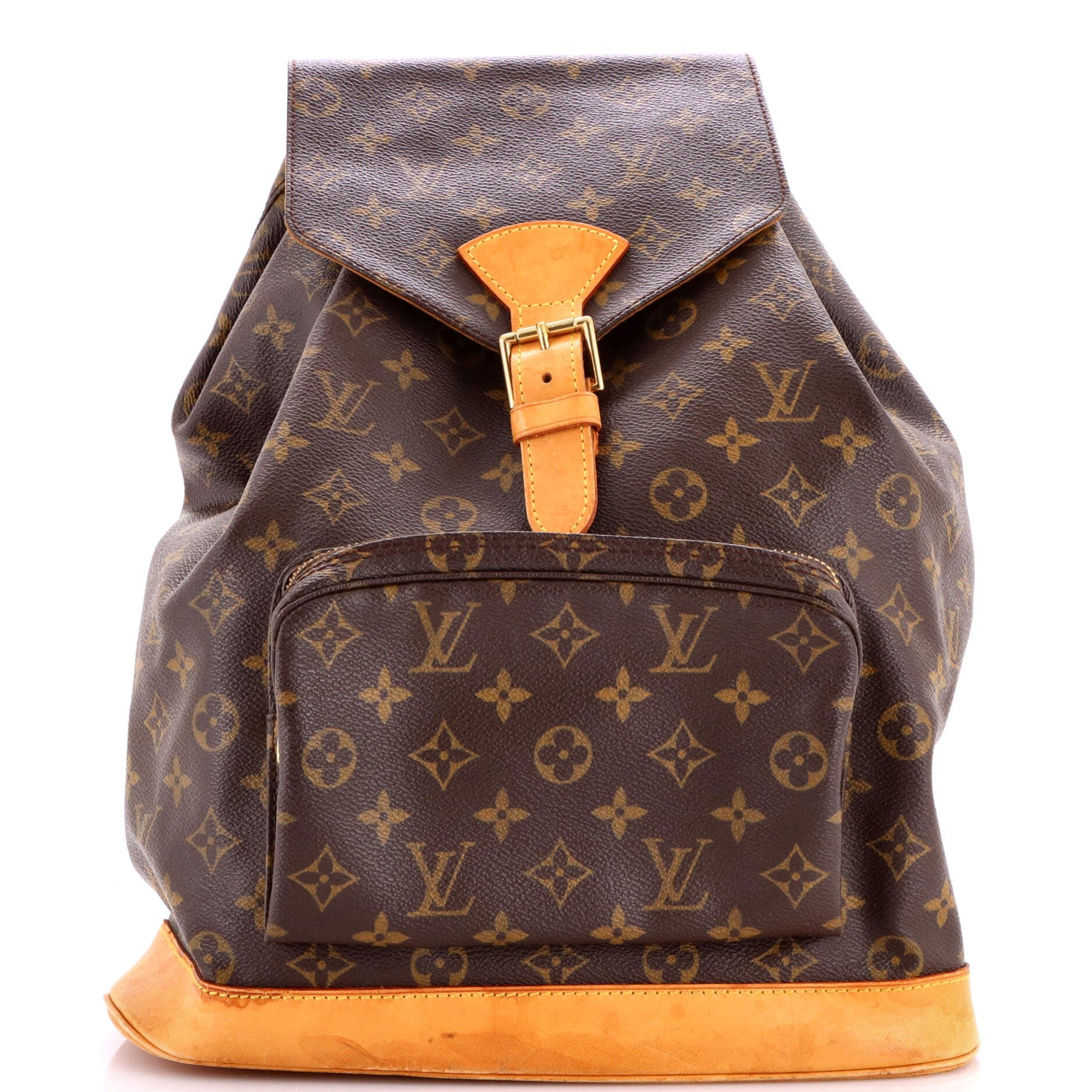 Louis Vuitton Vintage Montsouris Backpack Monogram Canvas GM