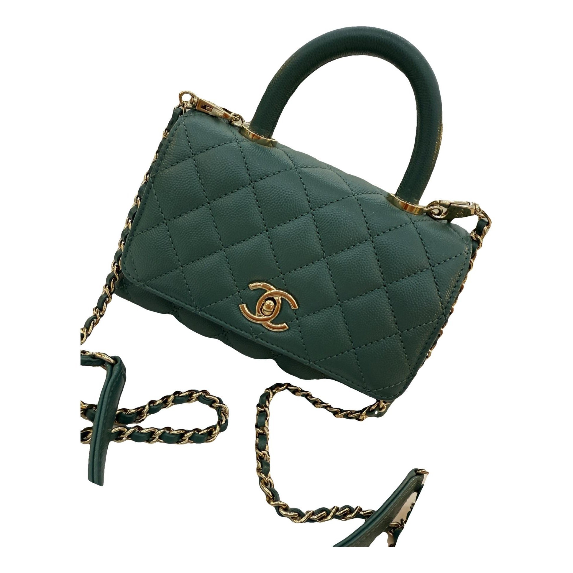 Coco Handle leather handbag