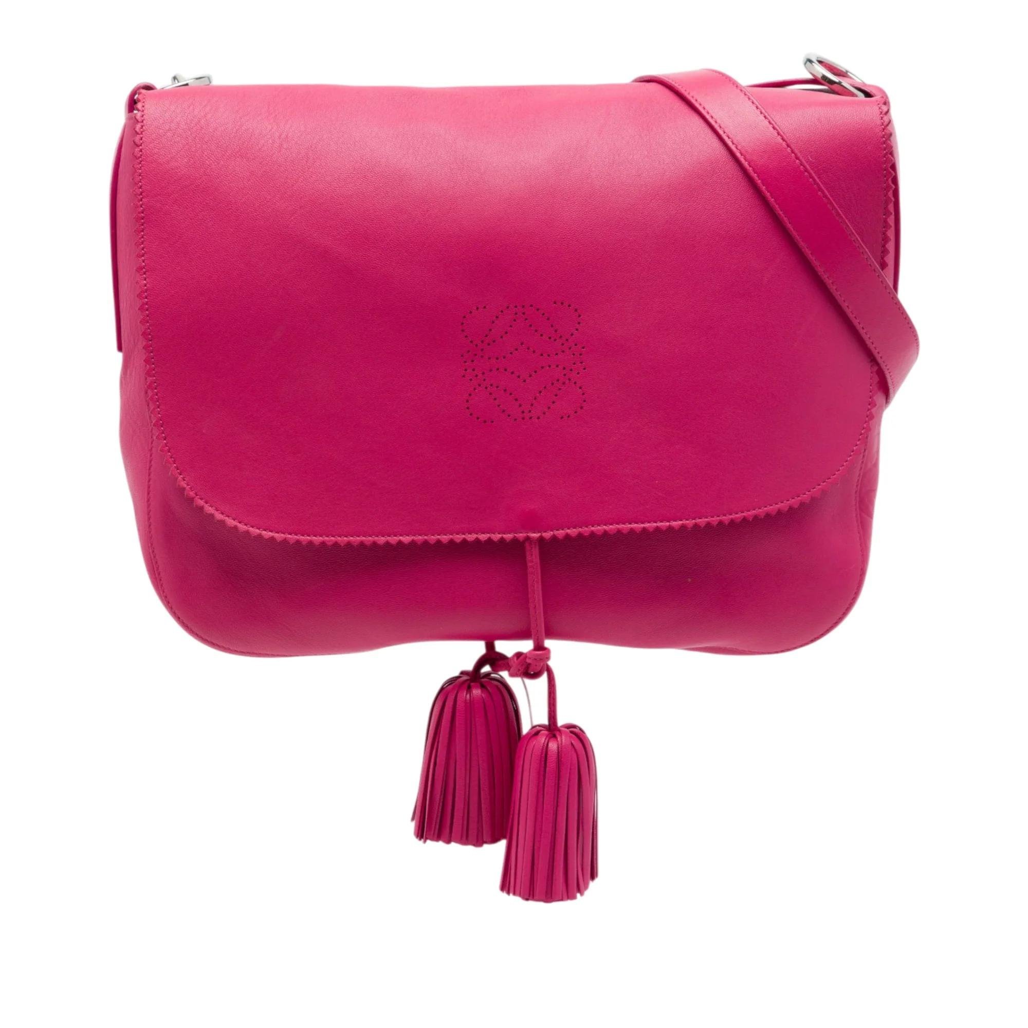 Anagram leather handbag