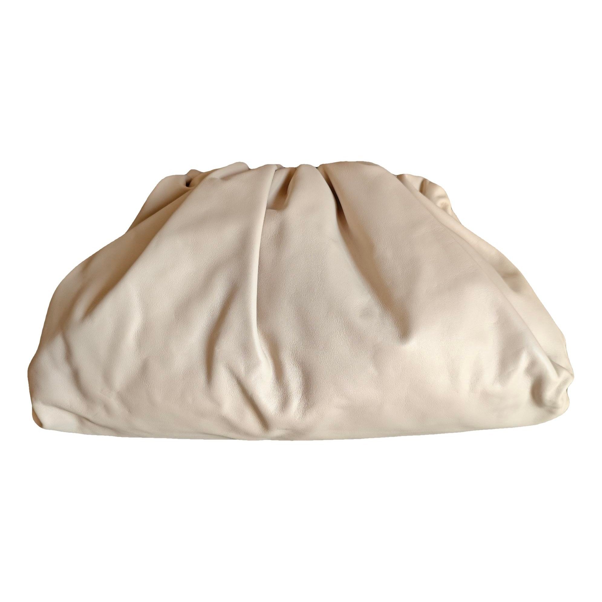 Pouch leather clutch bag