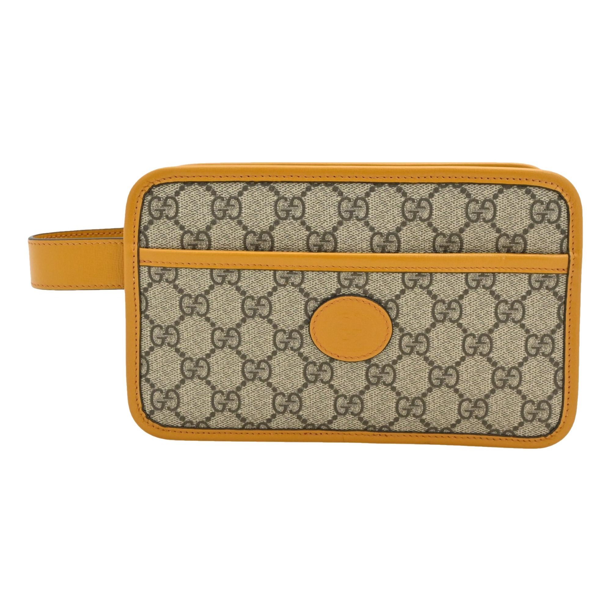 Leather clutch bag