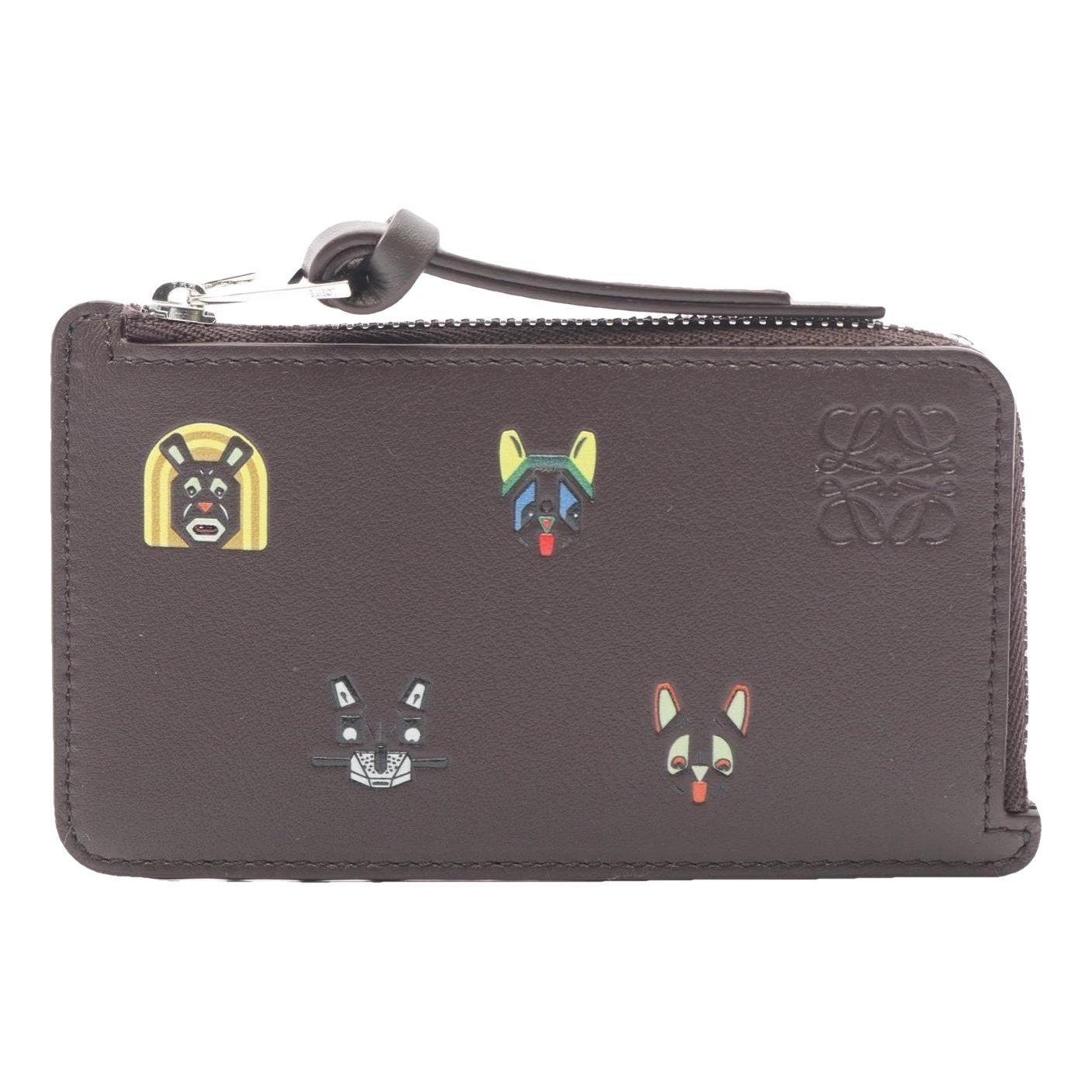 Leather clutch bag