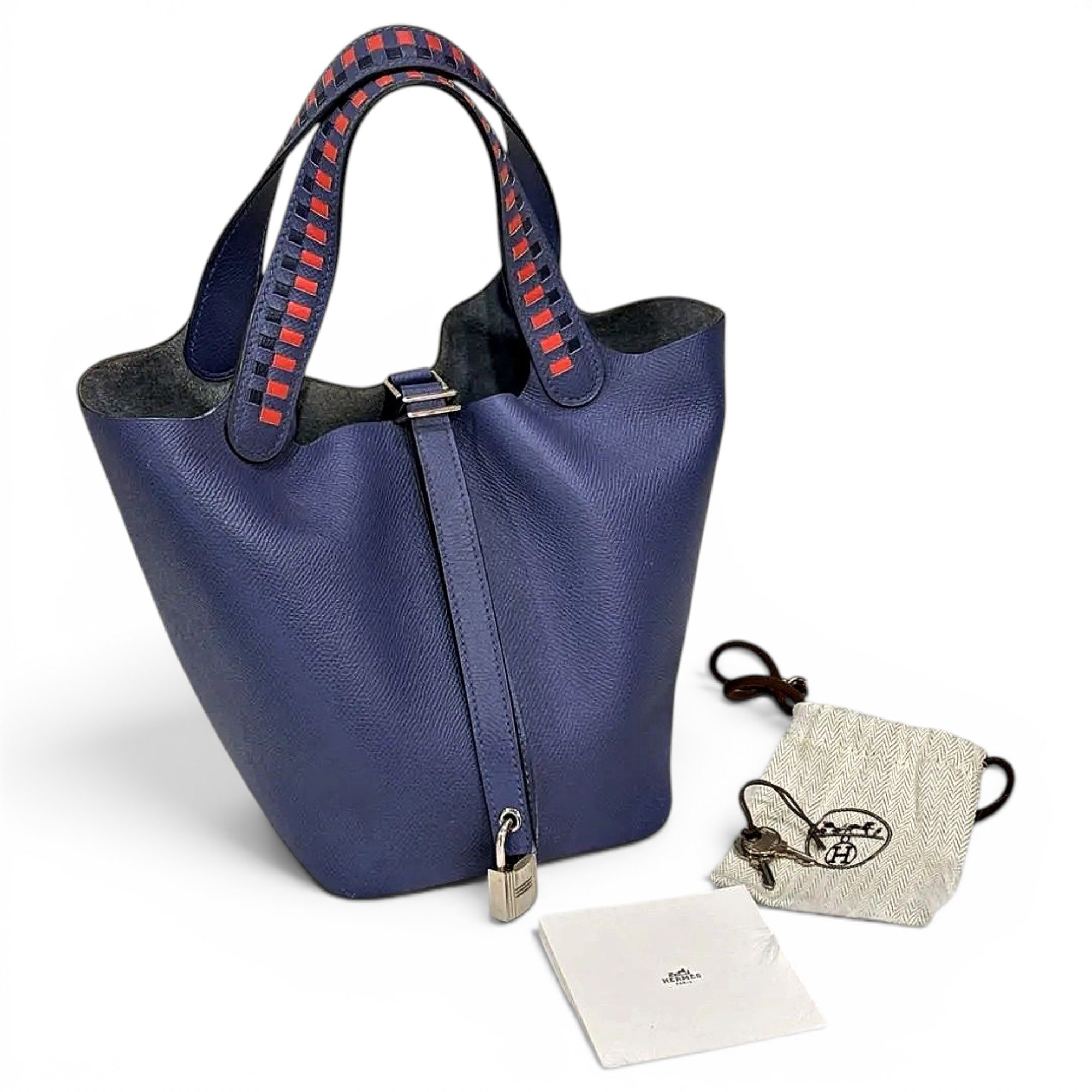 Picotin leather handbag