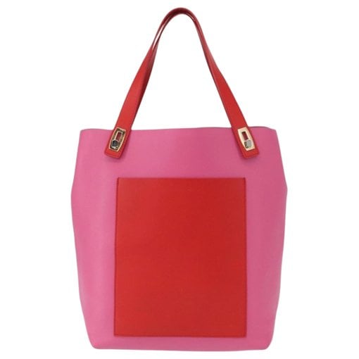 Leather tote