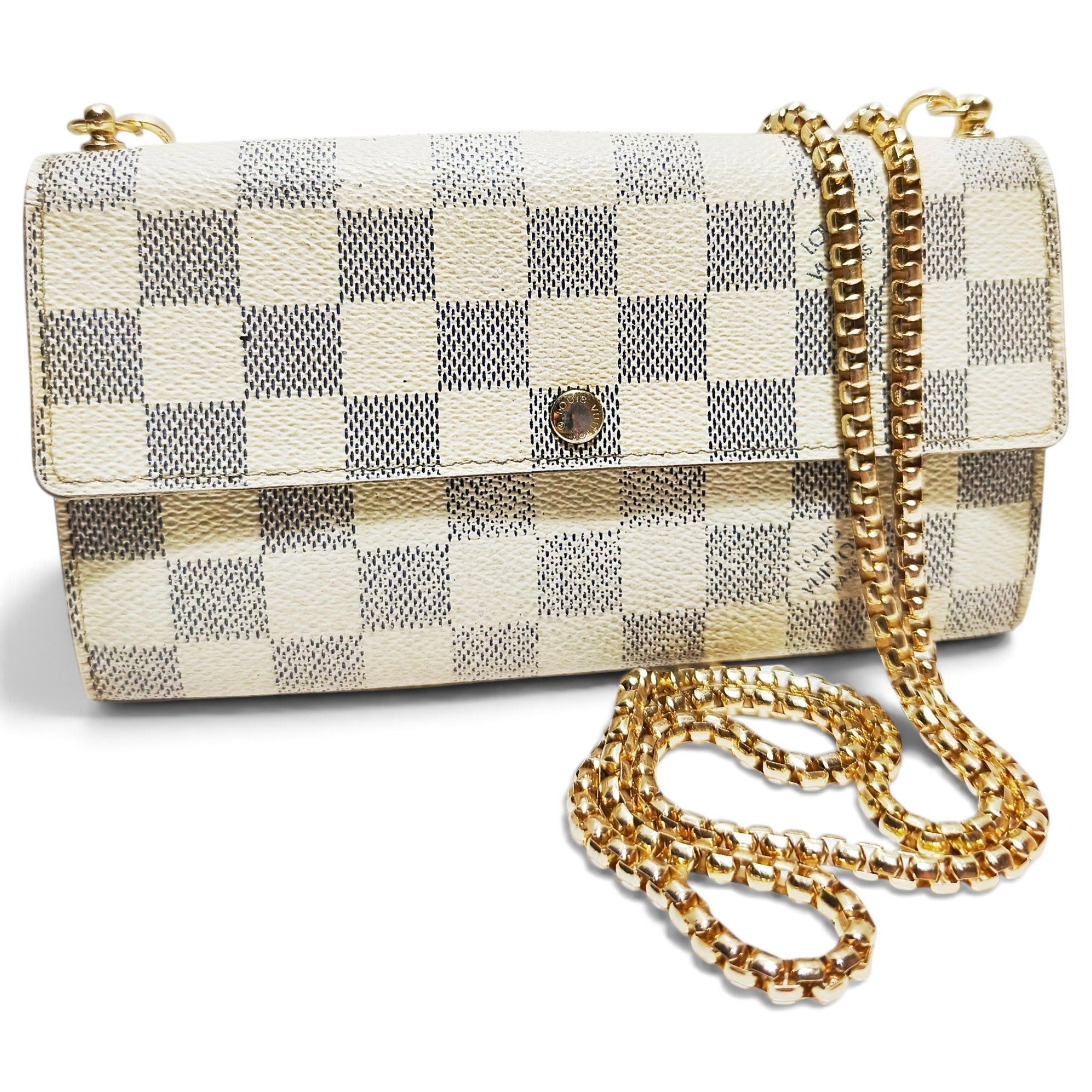 Leather clutch bag