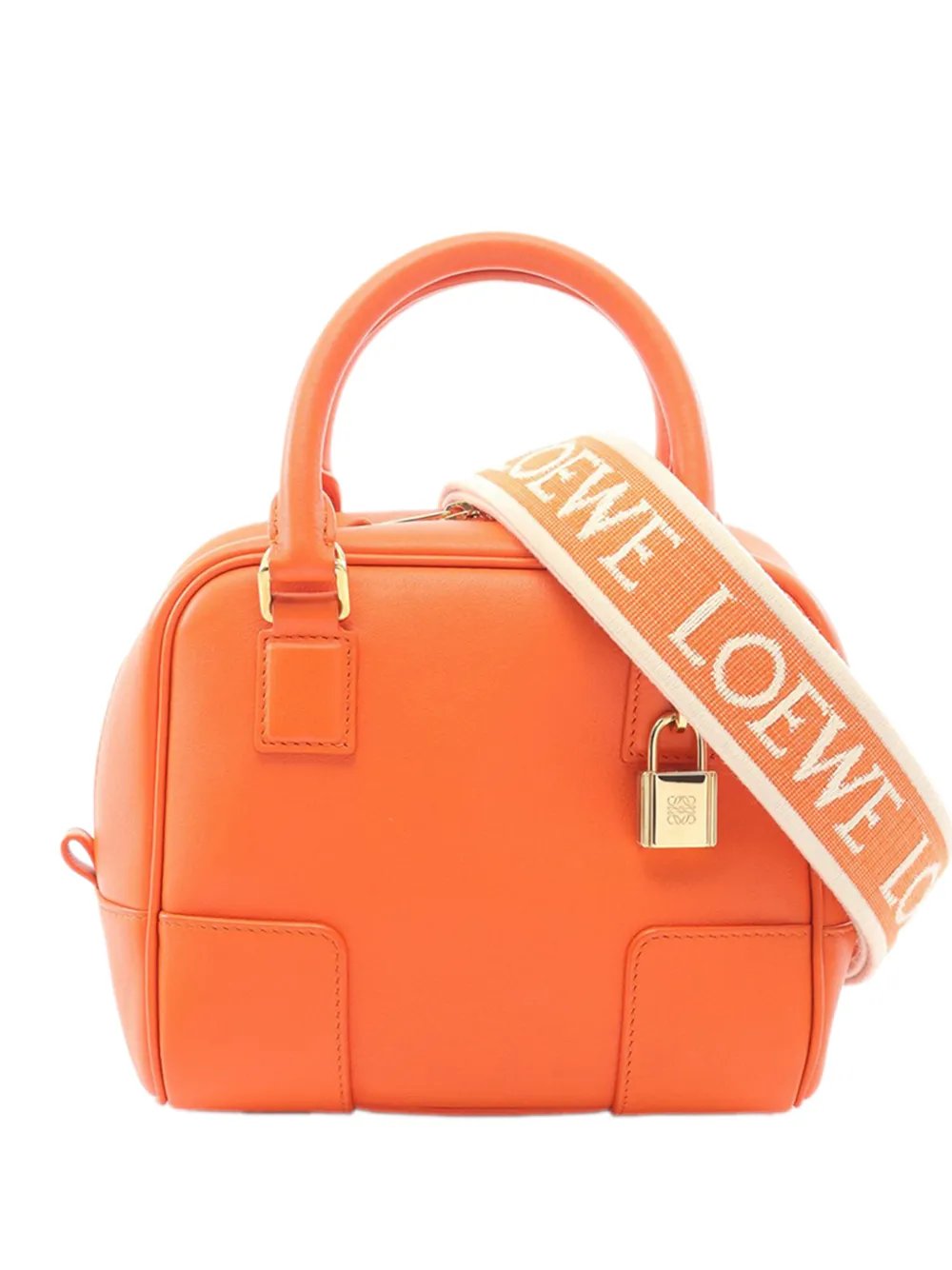 Loewe 2010-2026 Calfskin Amazona 16 Square Bag satchel