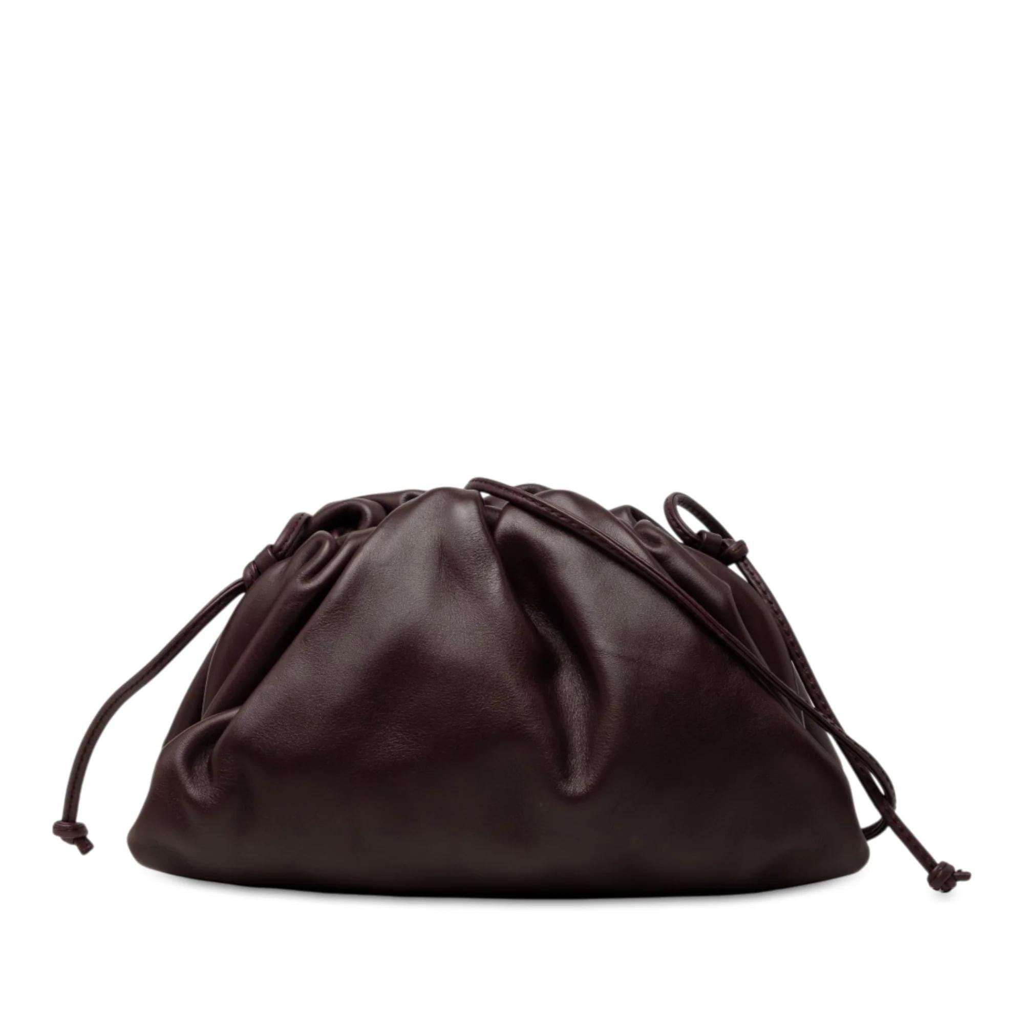 Pouch leather handbag