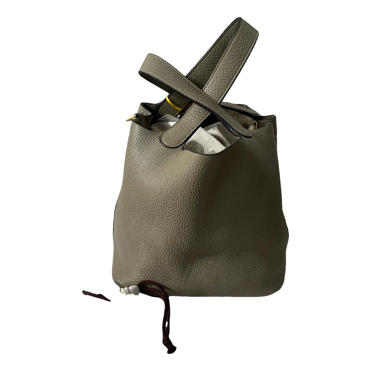 Picotin leather handbag