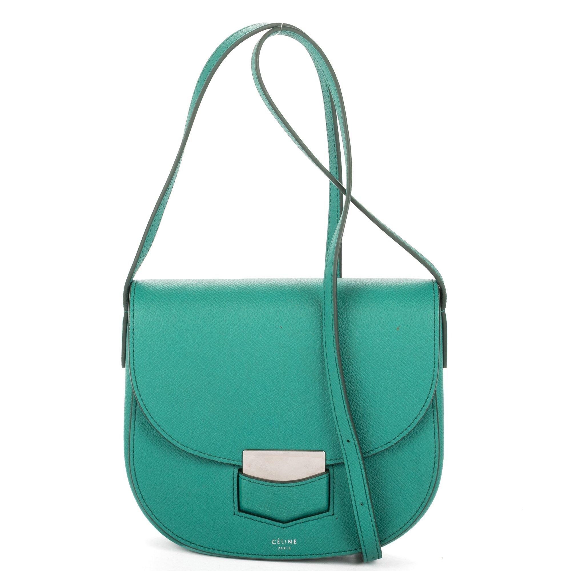 Trotteur leather handbag