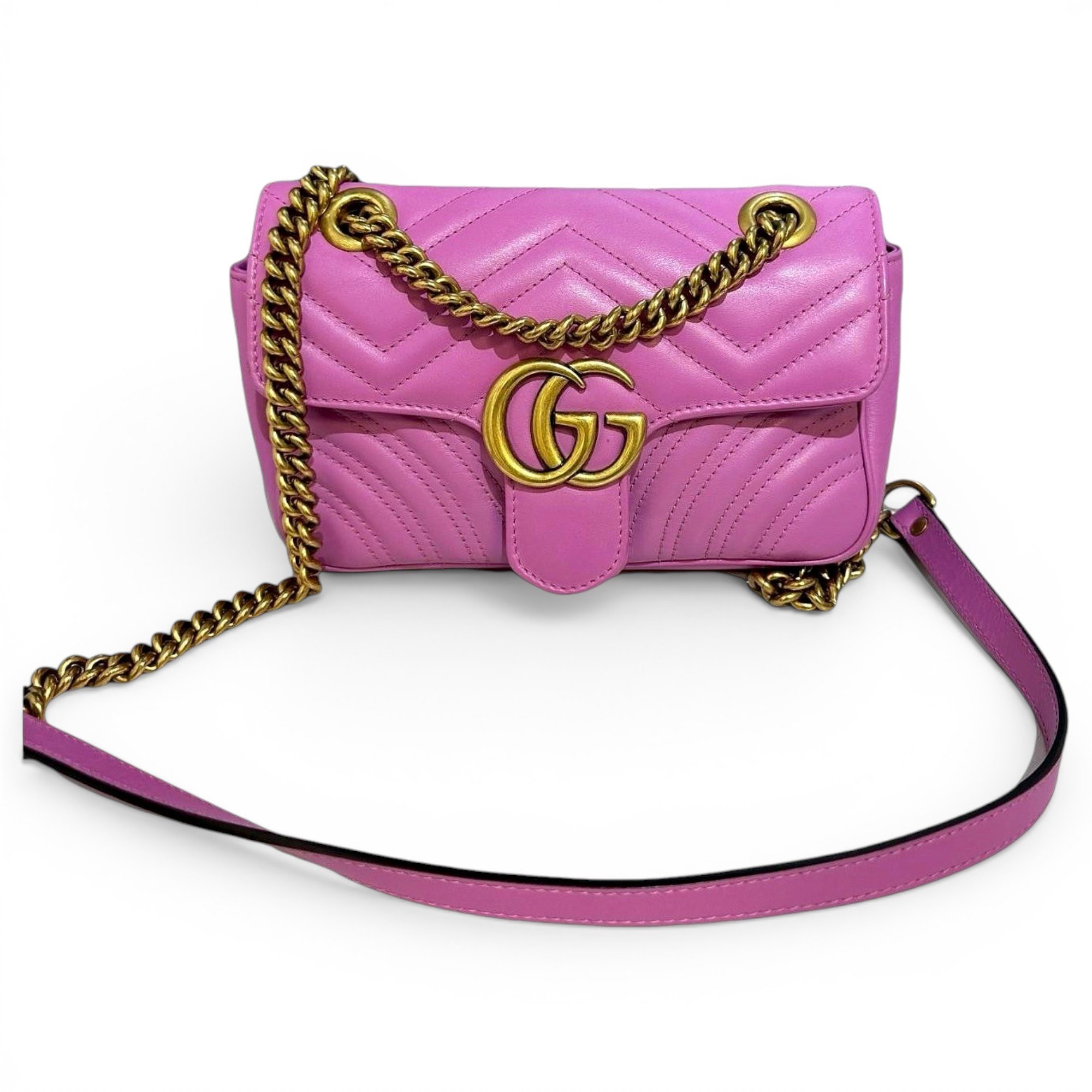 GG Marmont Flap leather crossbody bag