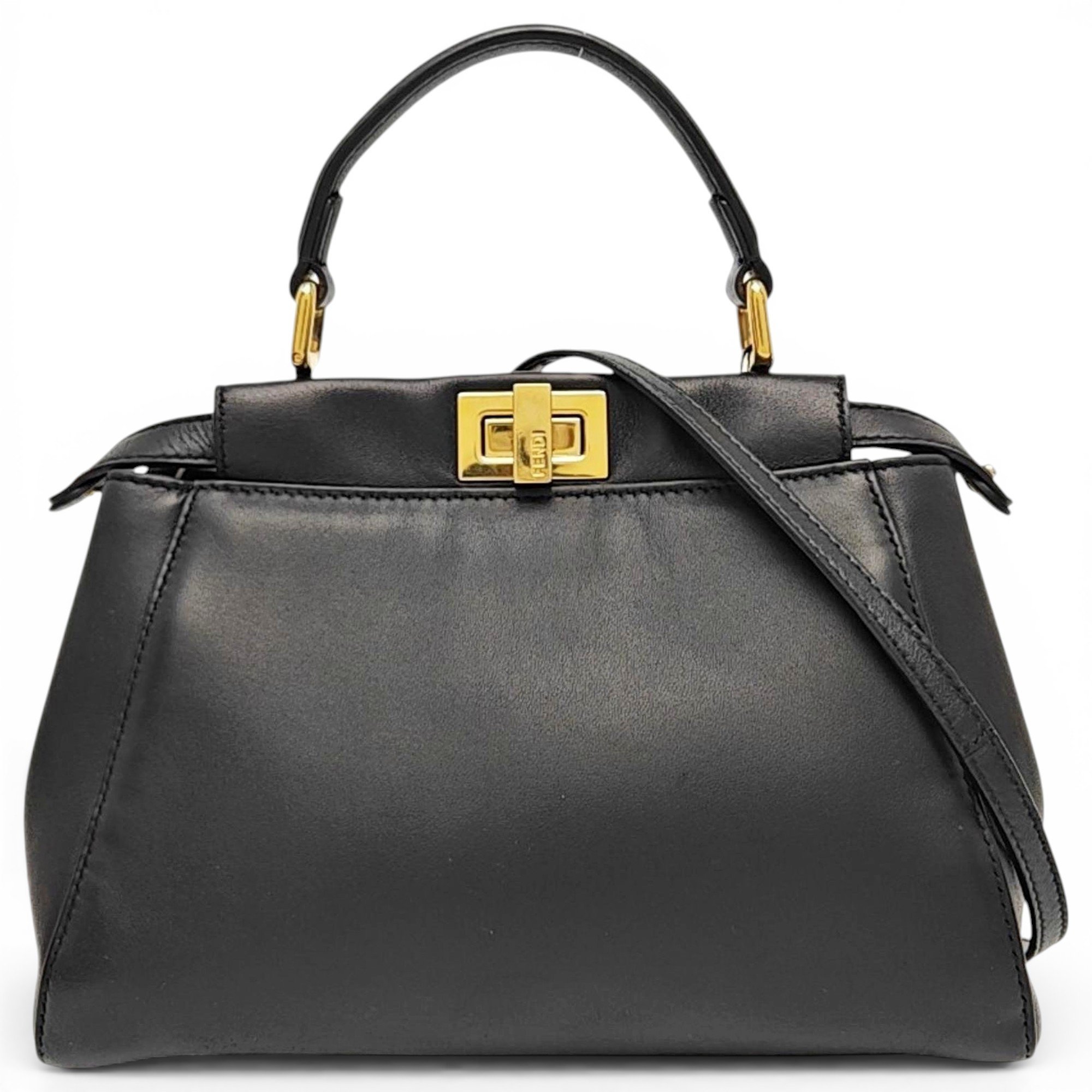 Peekaboo leather handbag