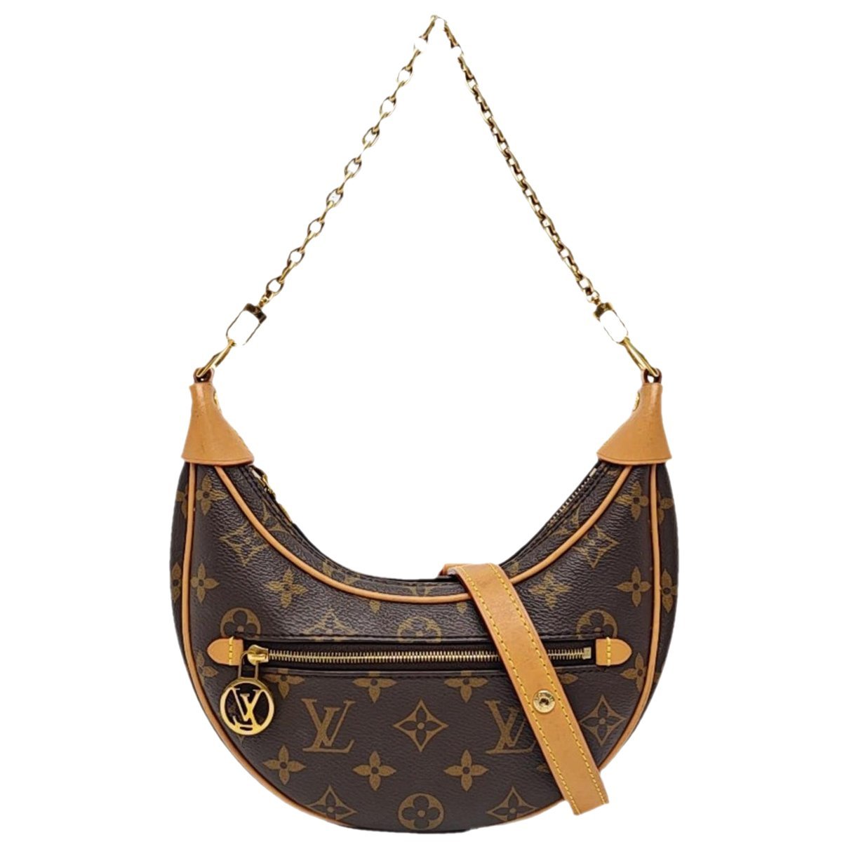Loop leather crossbody bag