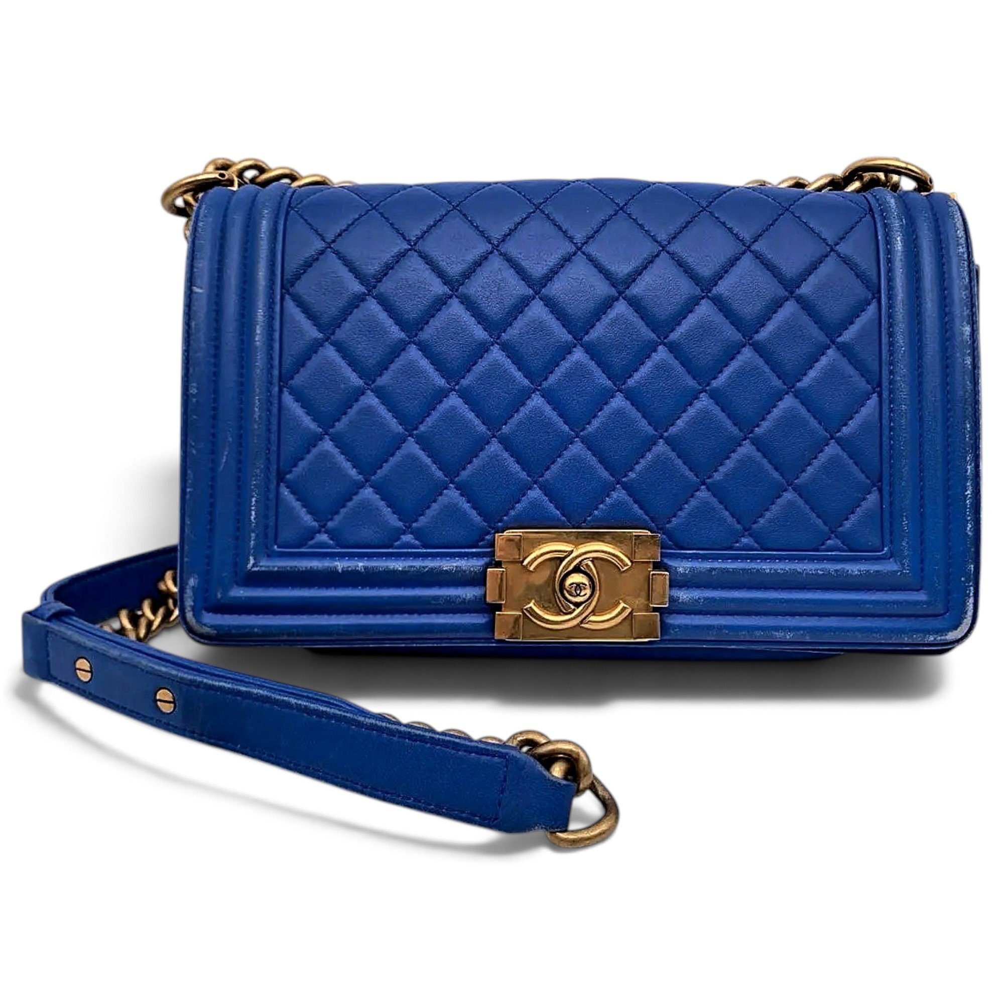 Boy leather crossbody bag