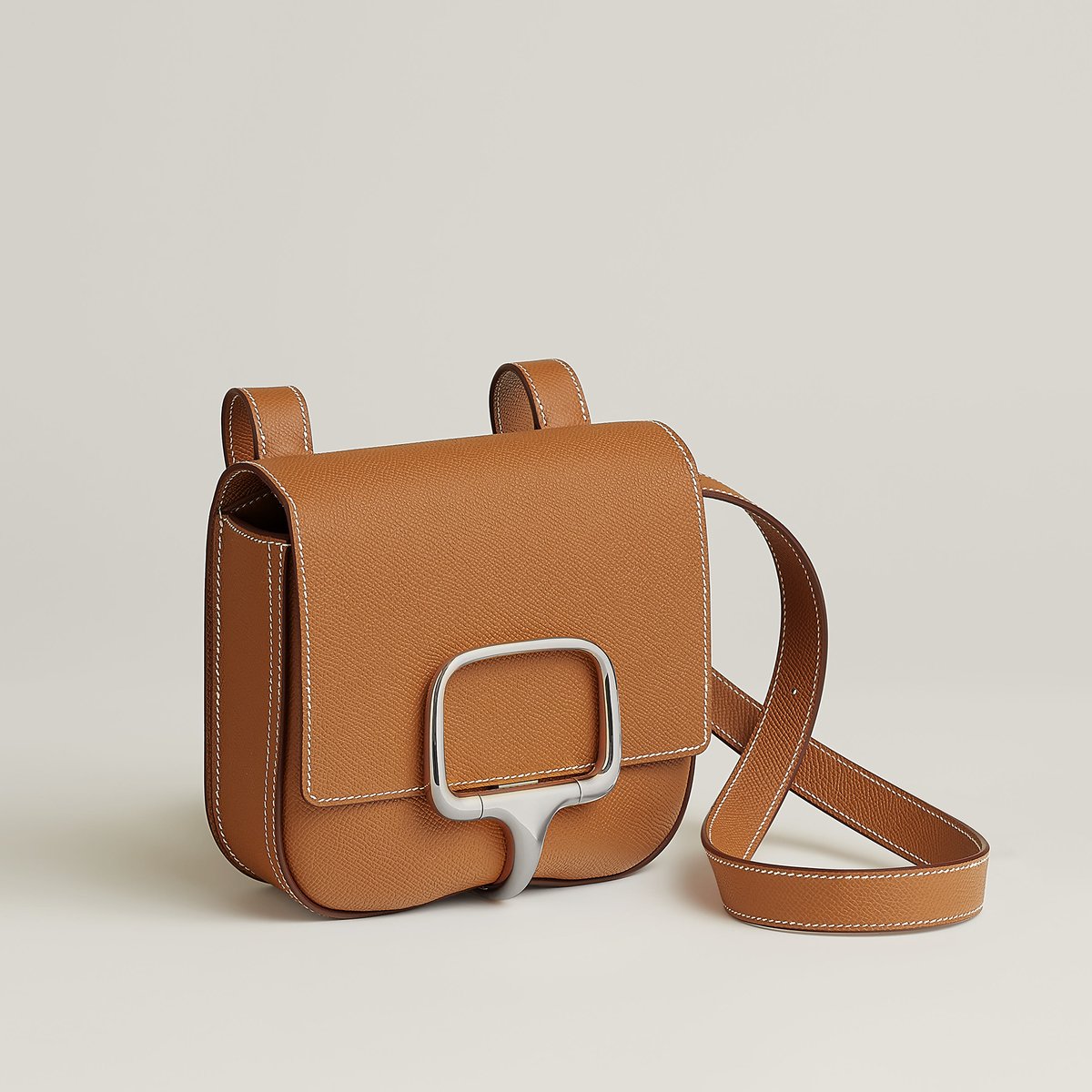 Gold Bolso Hermès Della Cavalleria Mini II