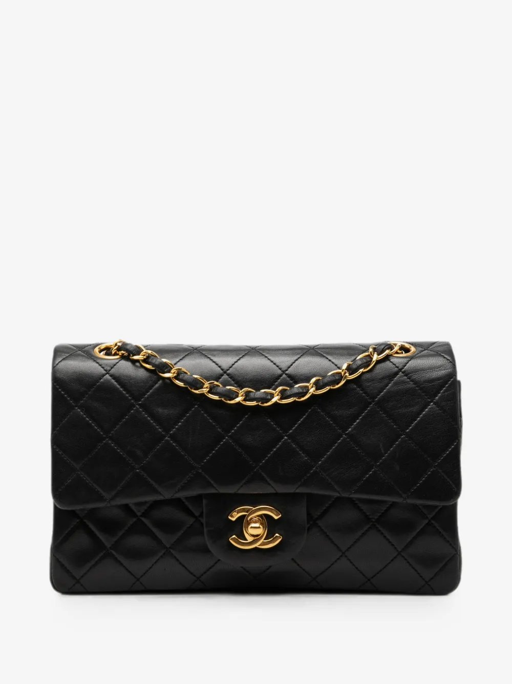 1989-1991 Small Classic Lambskin Double Flap shoulder bag