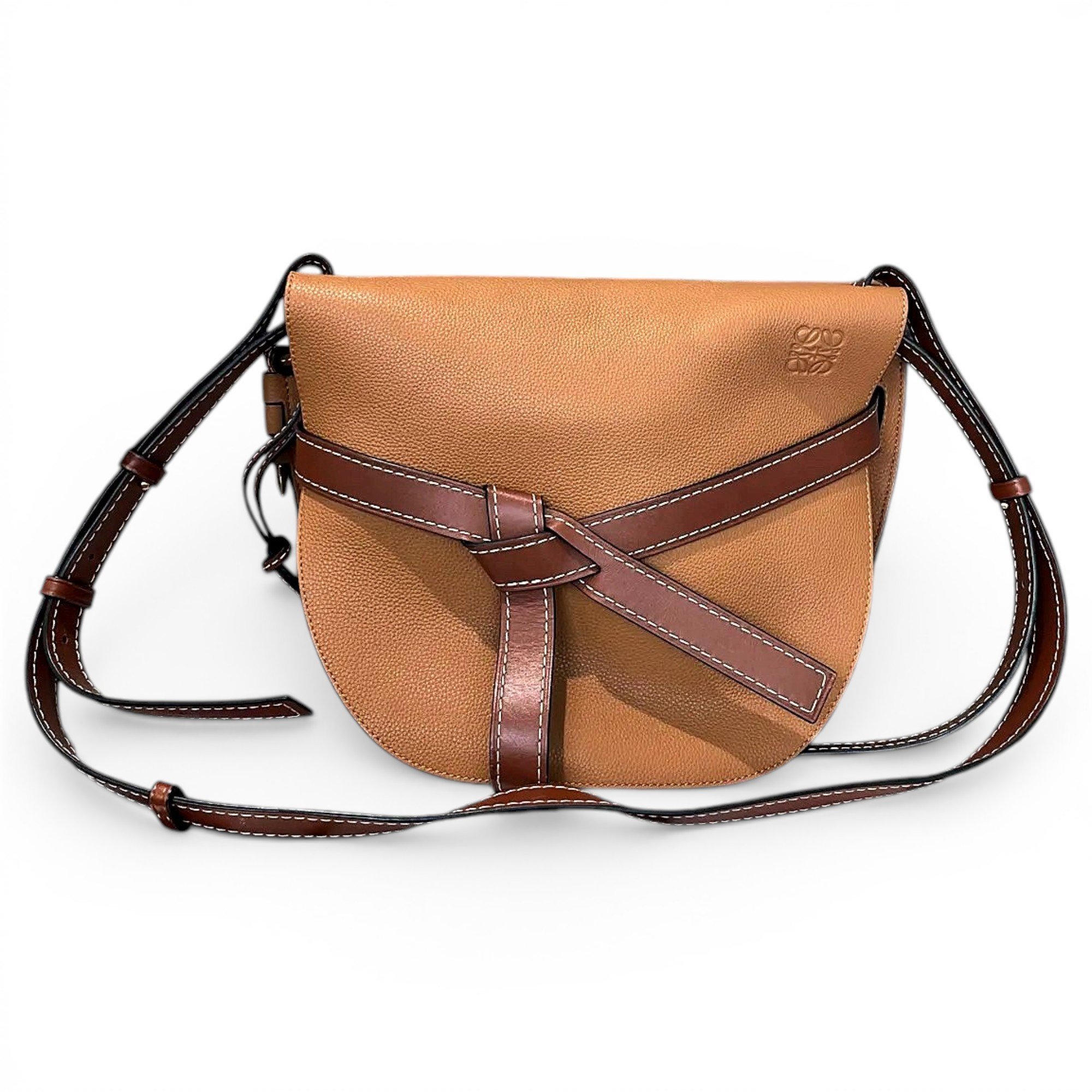 Gate leather crossbody bag