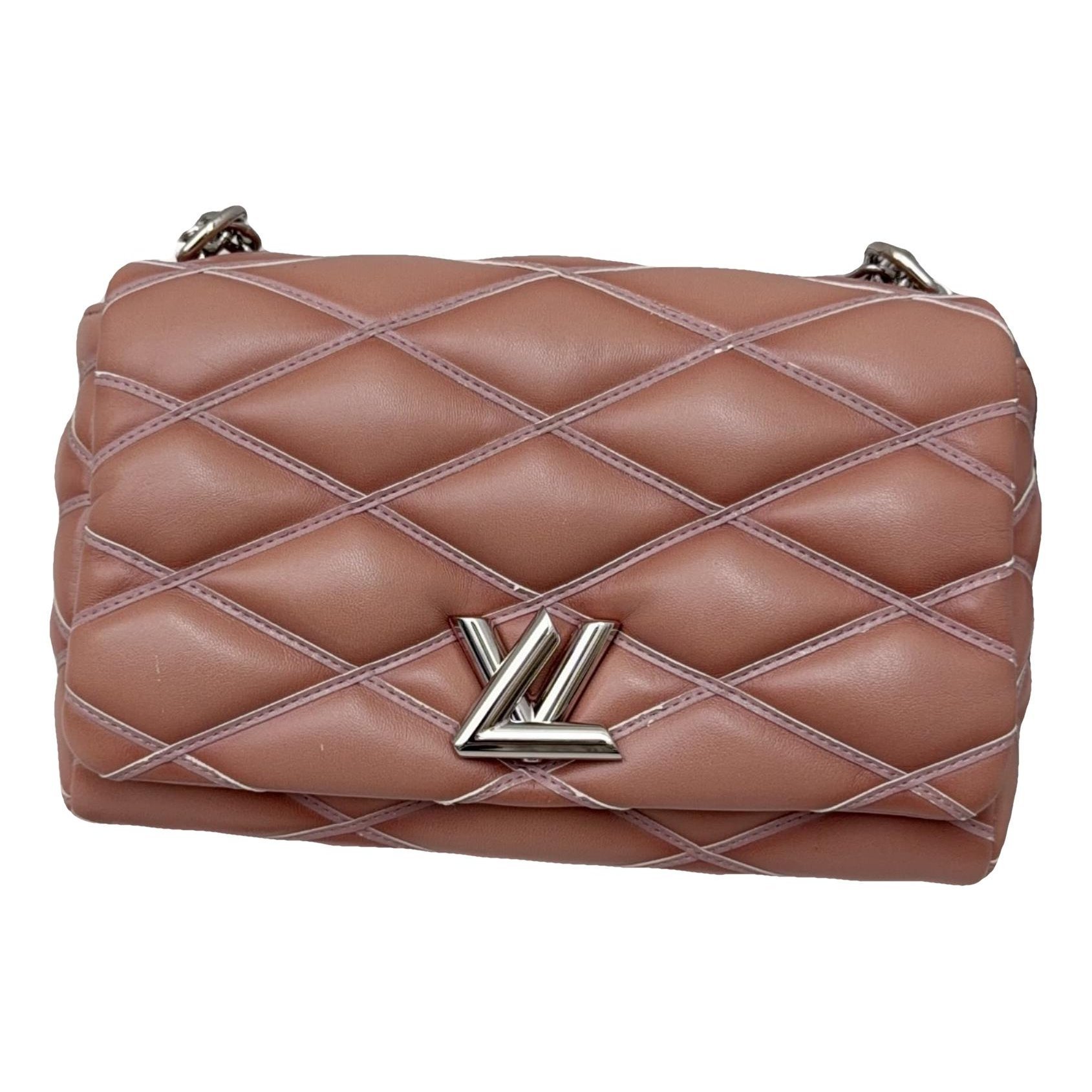 Twist leather handbag