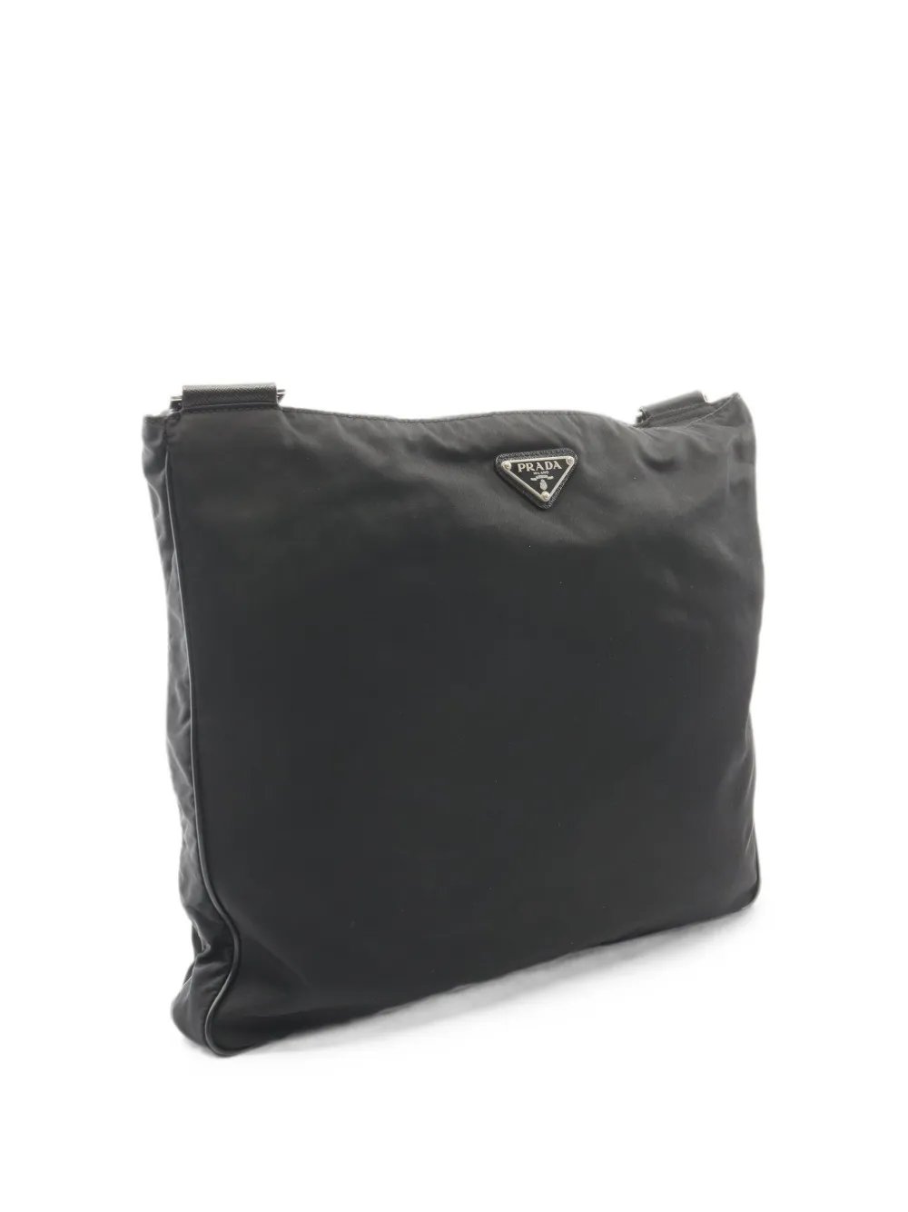 2000s triangle-logo shoulder bag