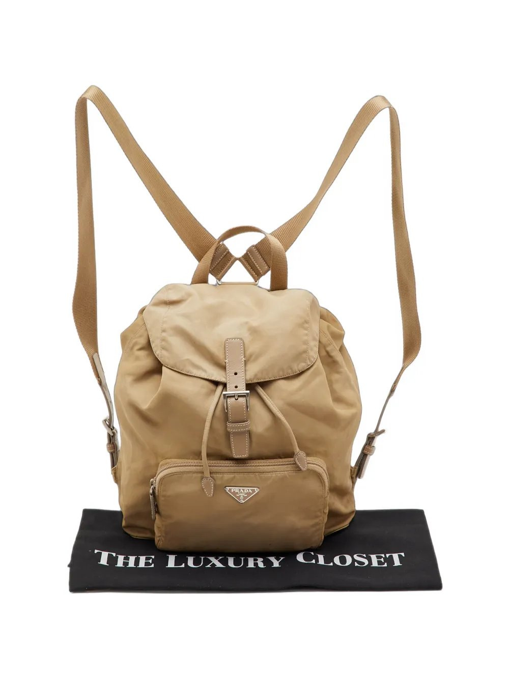 logo-detail drawstring backpack