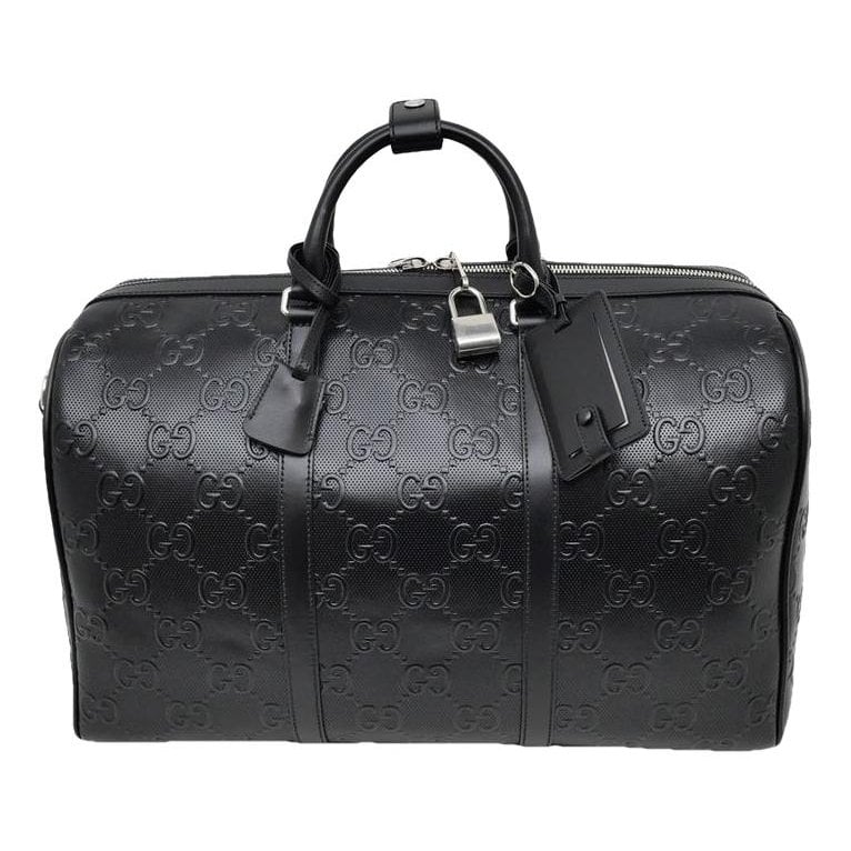 Leather travel bag