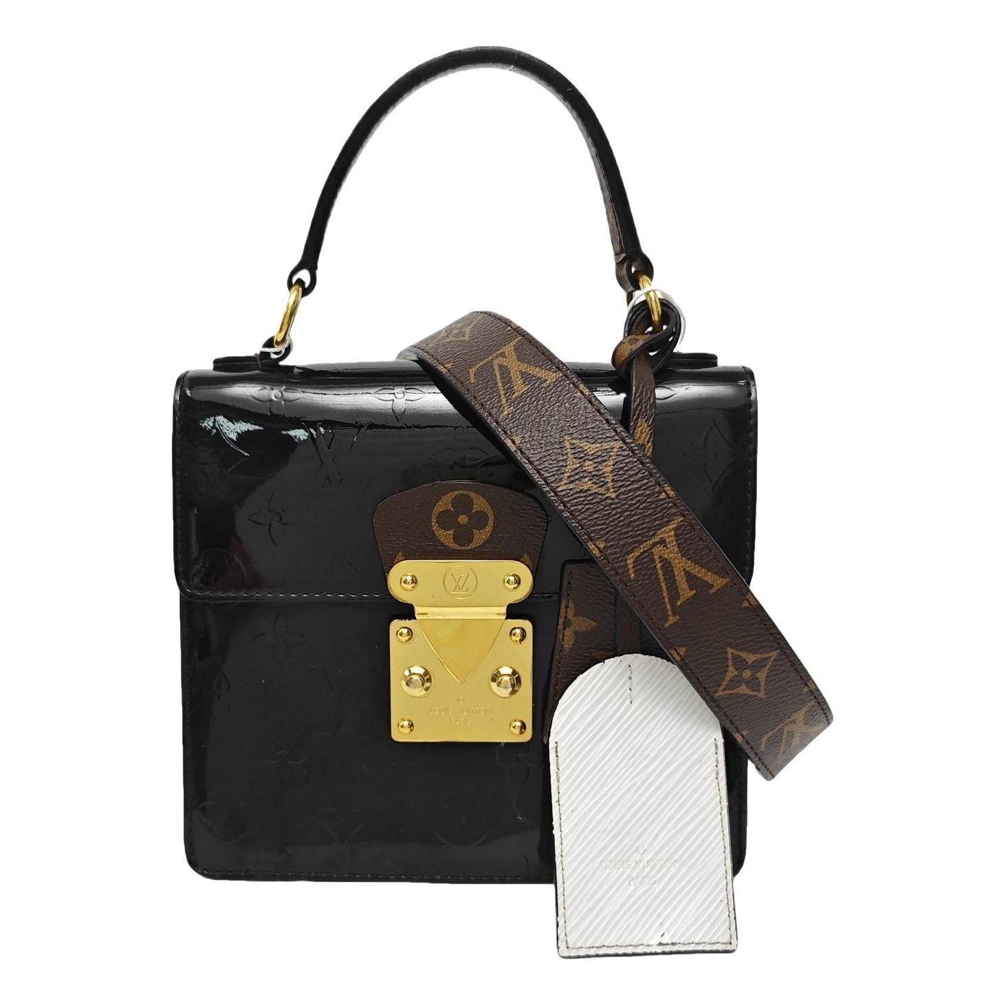 Spring street patent leather handbag