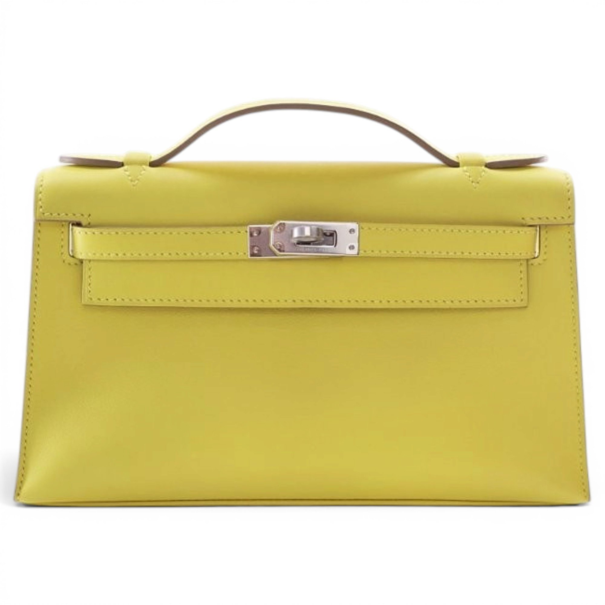Leather clutch bag
