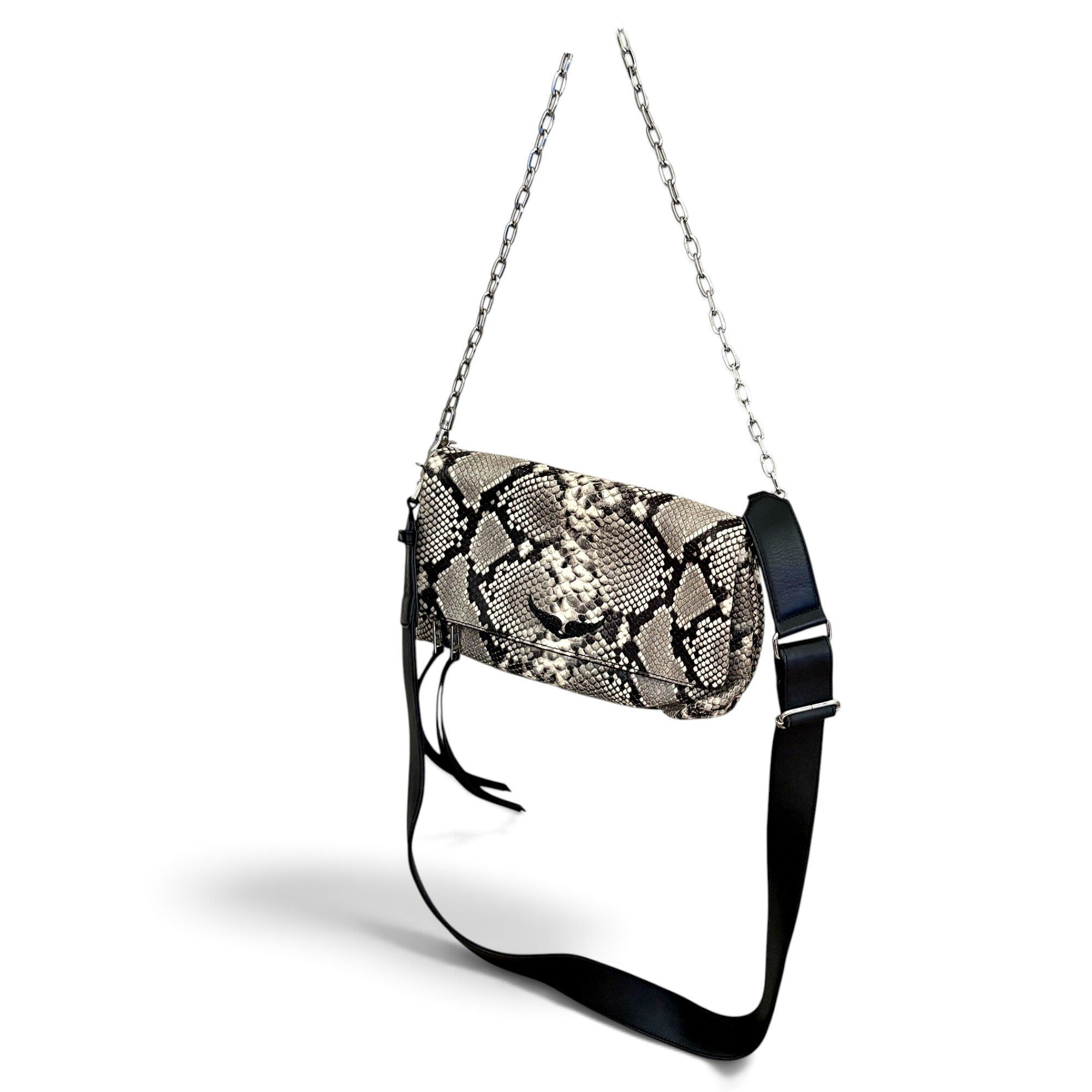 Rock leather crossbody bag