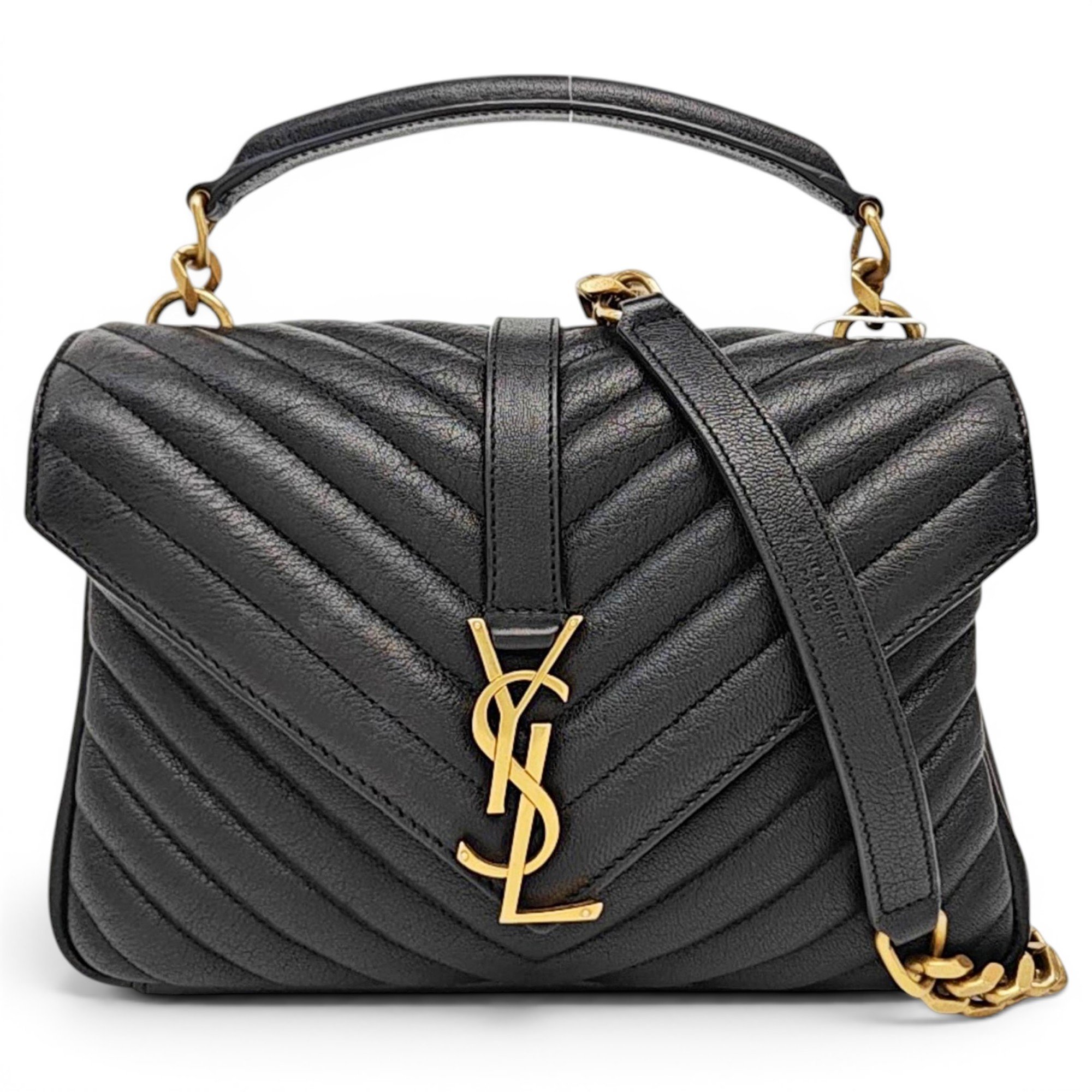 Collége monogramme leather handbag