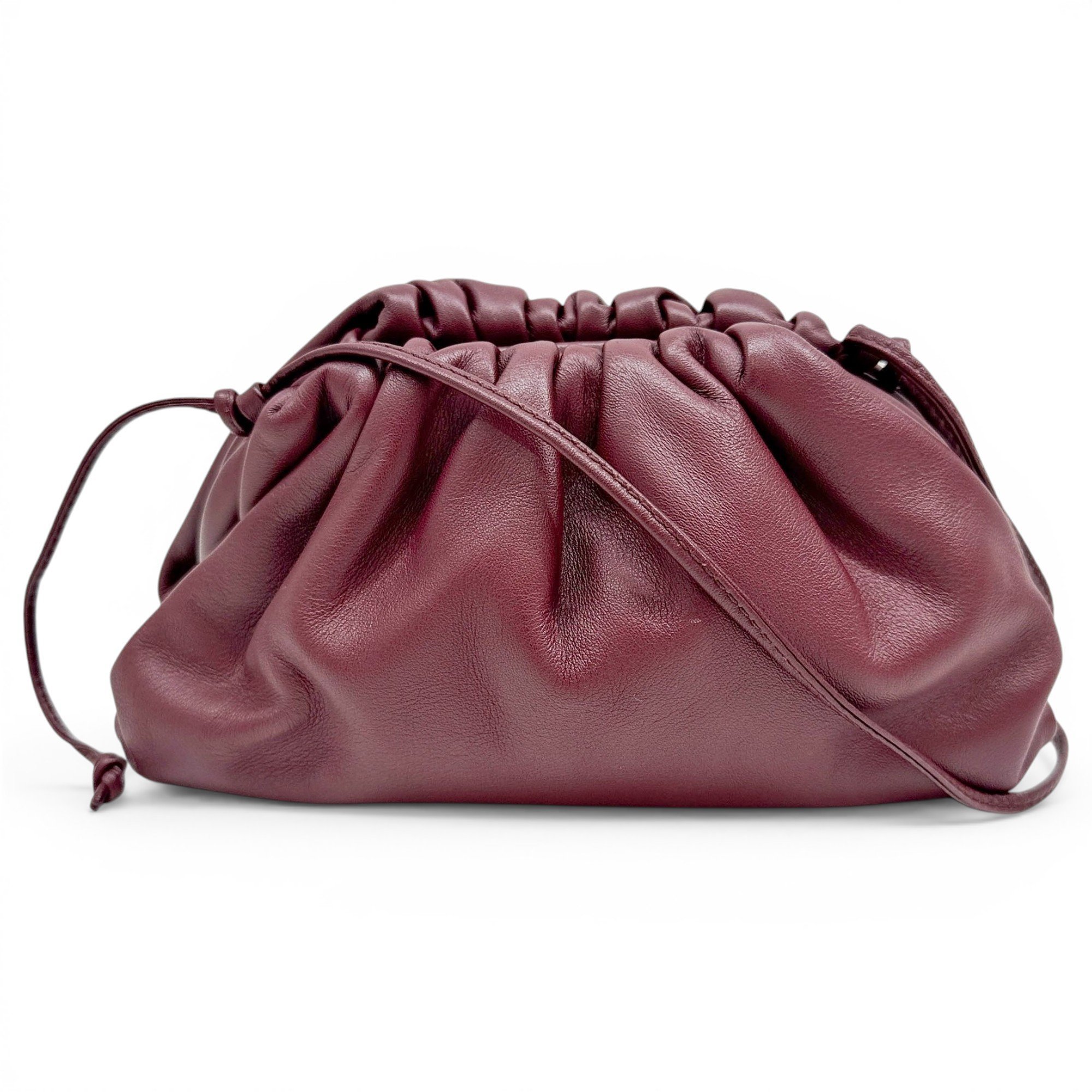 Pouch leather handbag