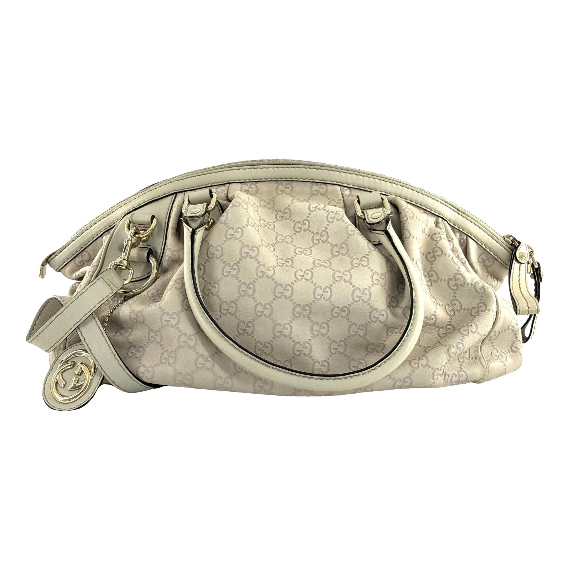 Attache leather handbag