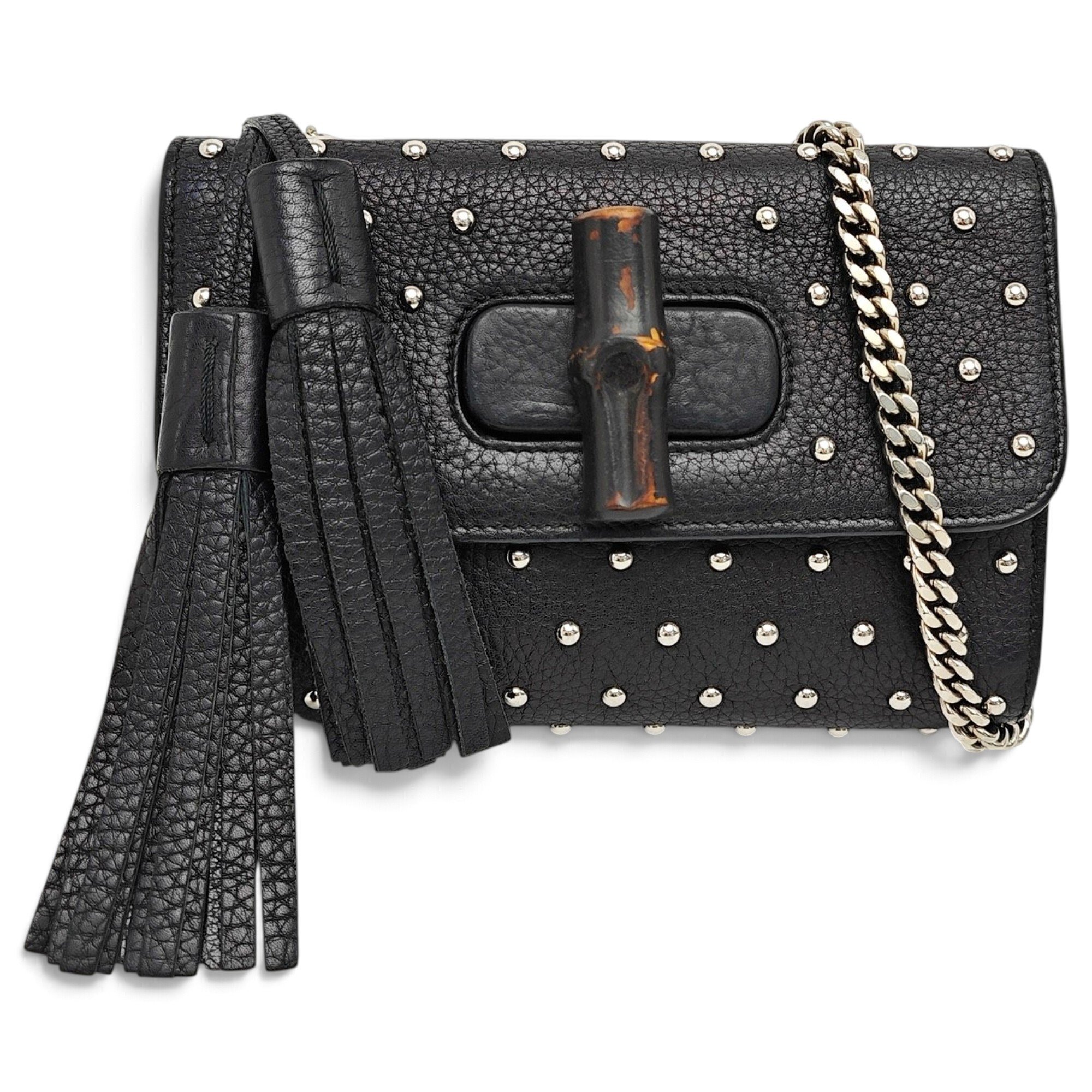 Bamboo leather handbag