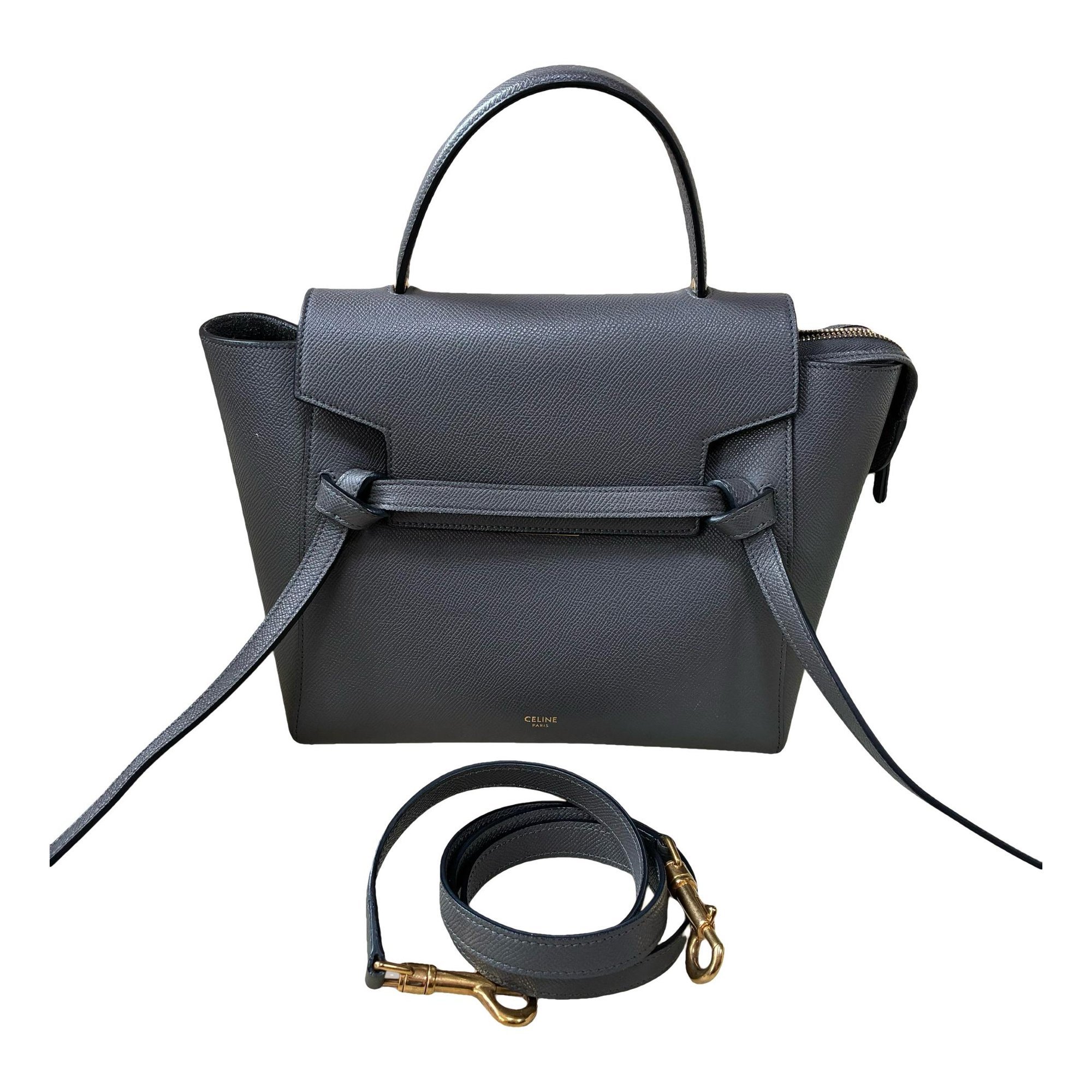 Belt leather handbag