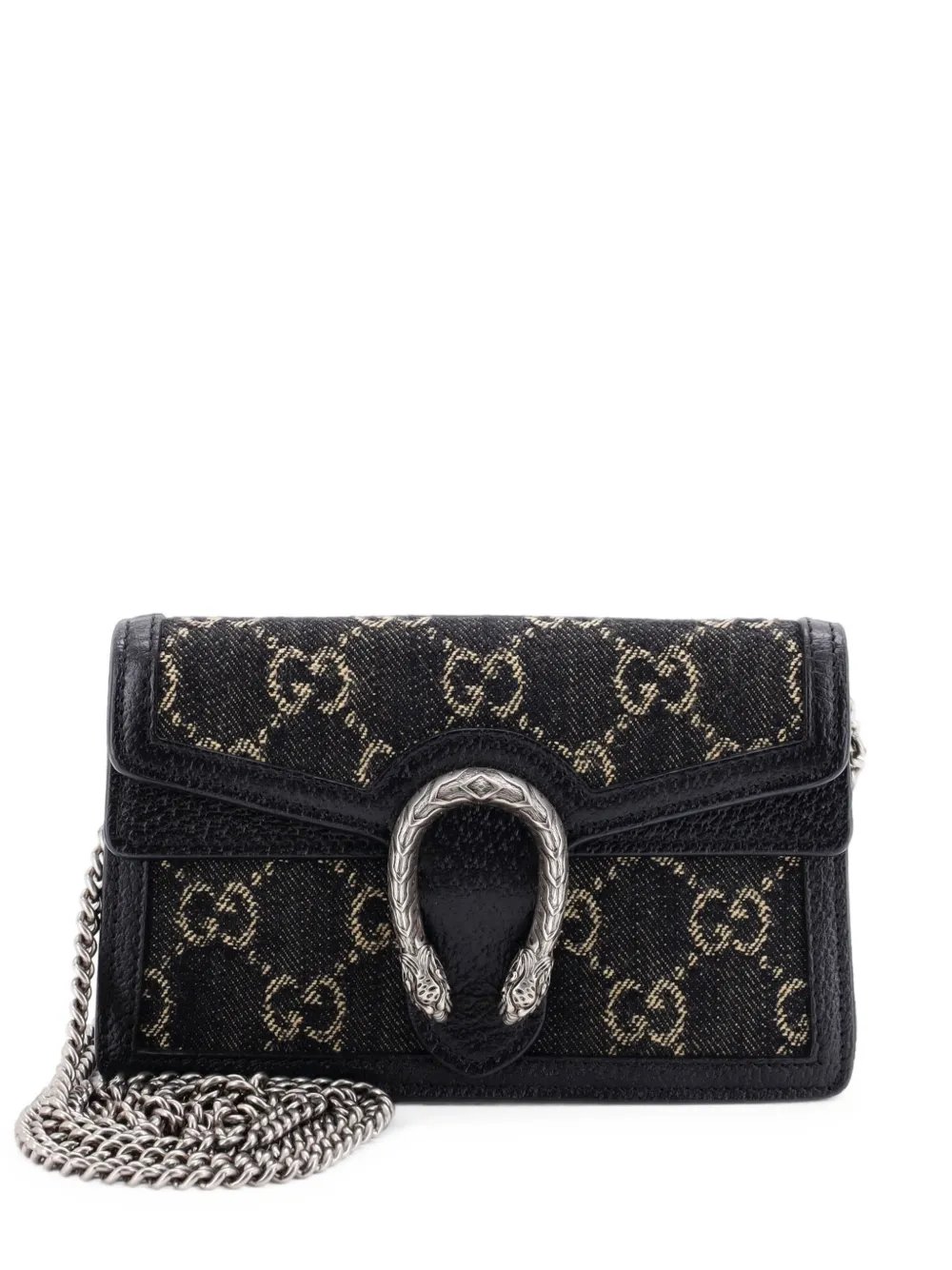 Dionysus Bag GG Denim Super Mini crossbody bag