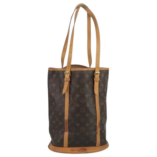 Bucket leather handbag