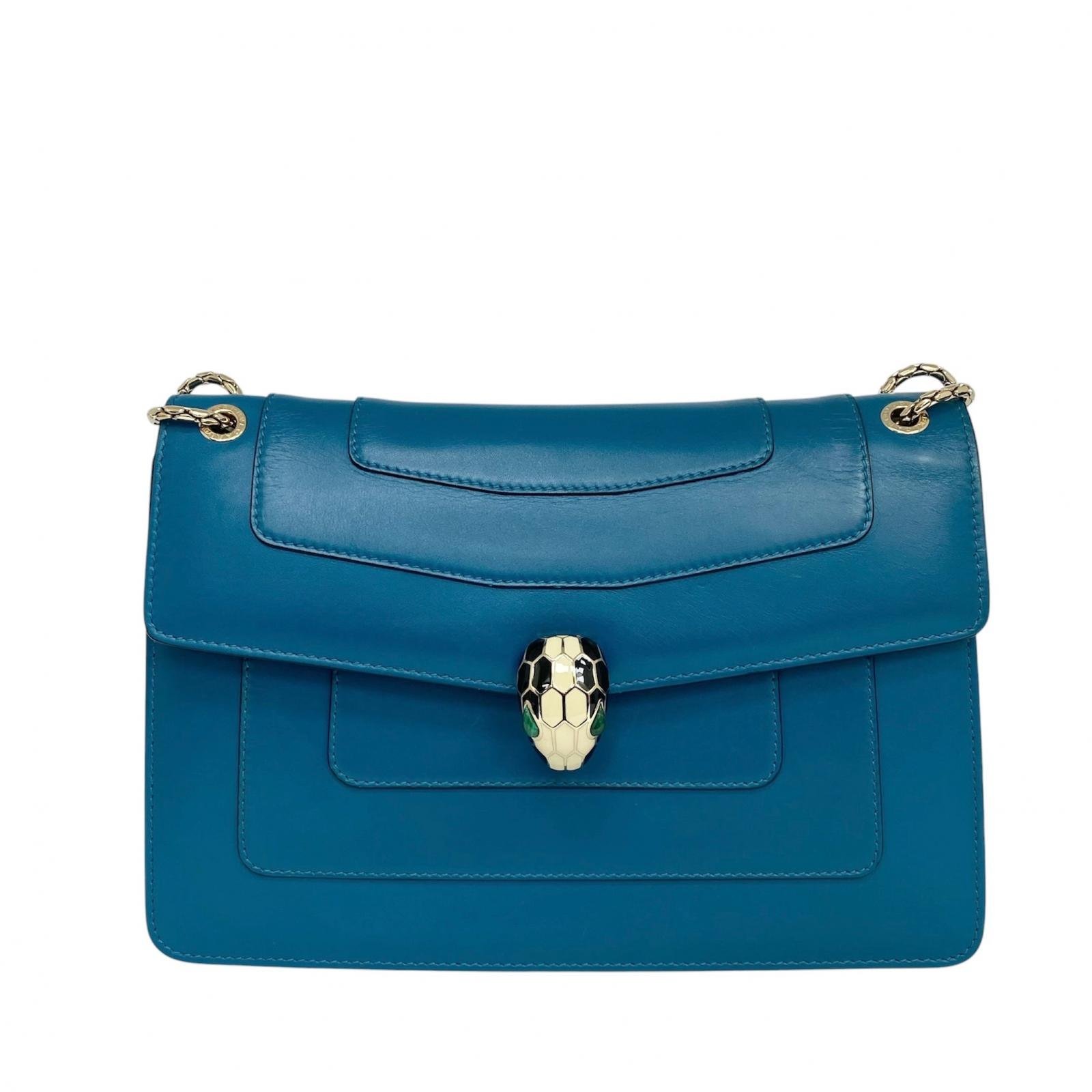 Serpenti leather handbag