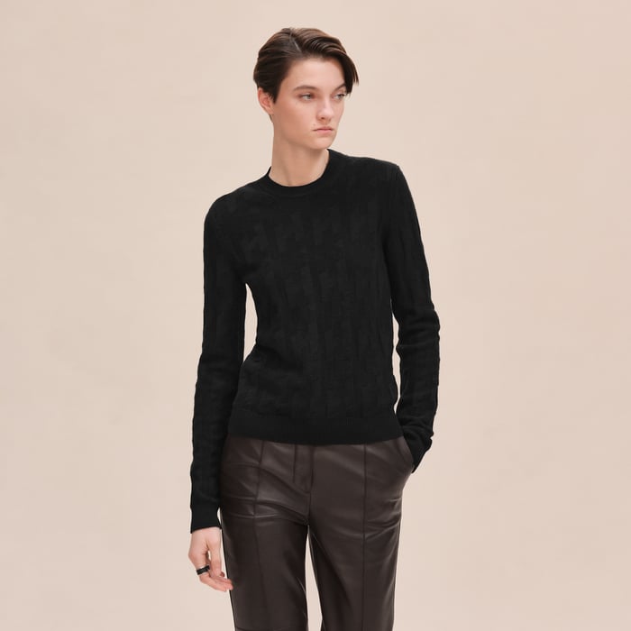 Noir "H" Long-sleeve Sweater