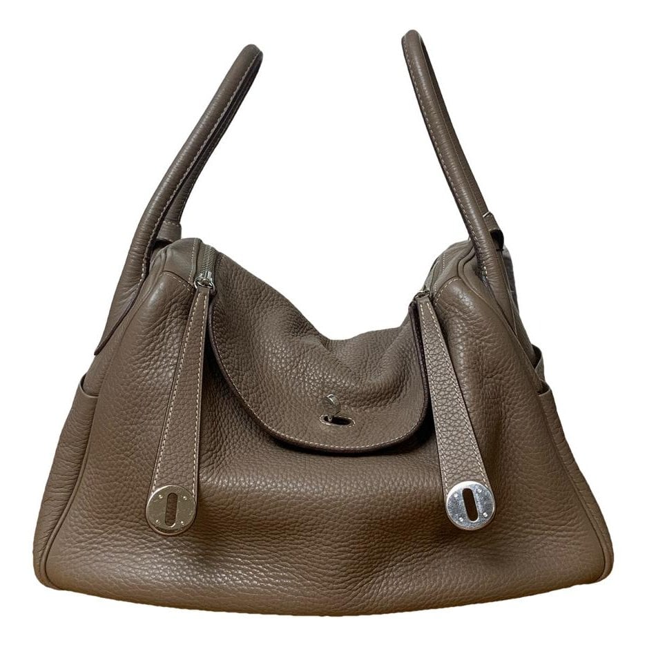 Hermes Lindy Handbag Orange Togo Leather