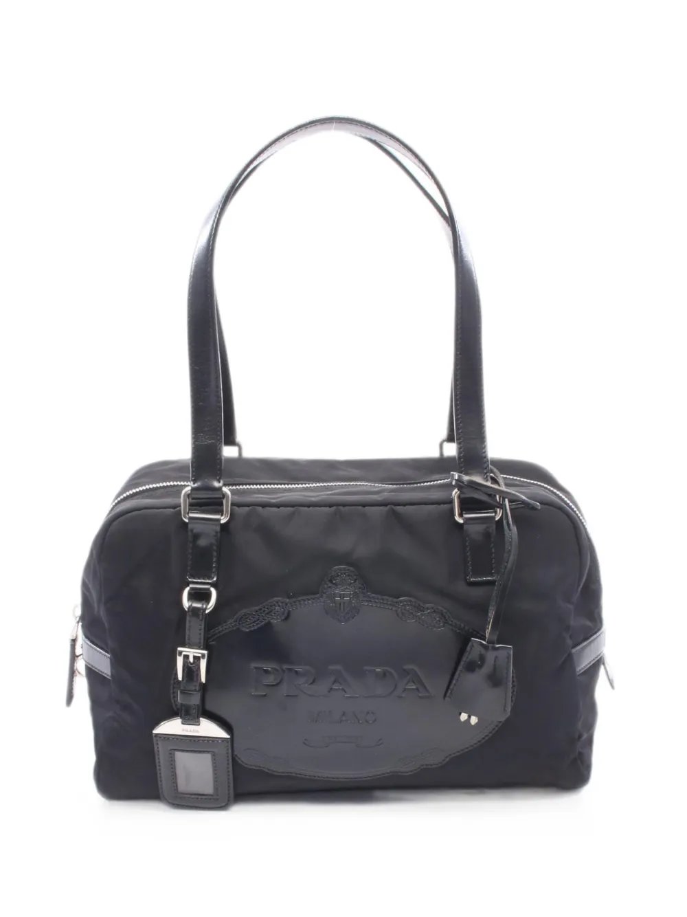 2000s logo-patch shoulder bag
