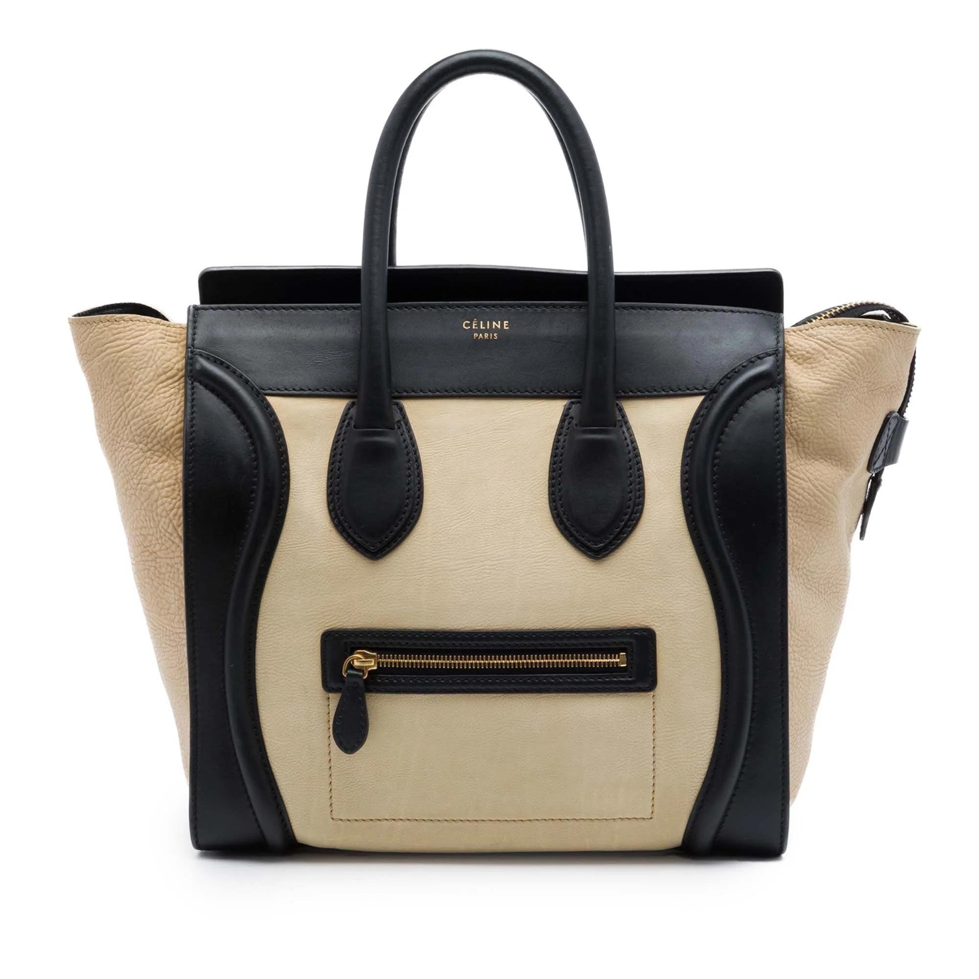 Luggage pony-style calfskin handbag