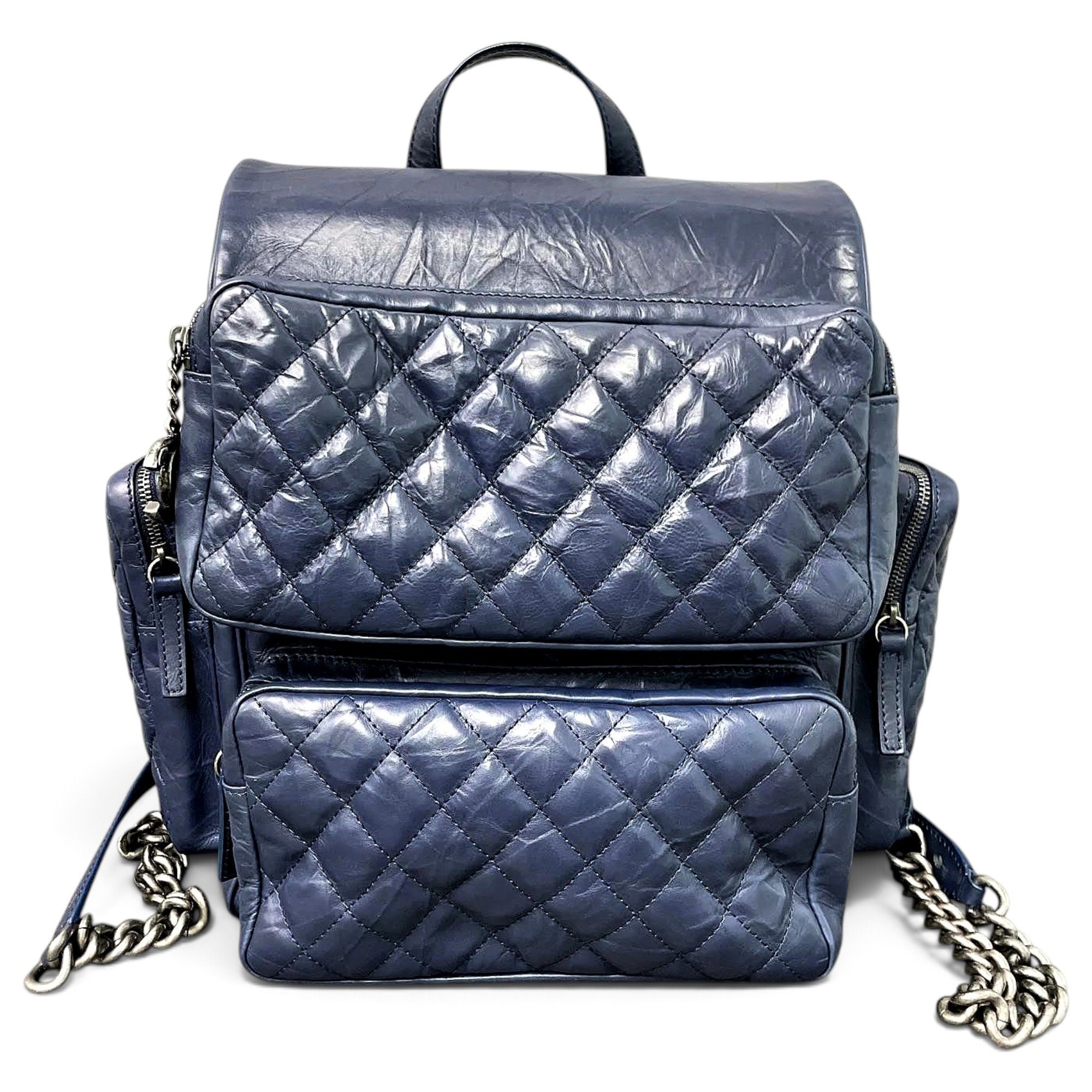 Leather backpack