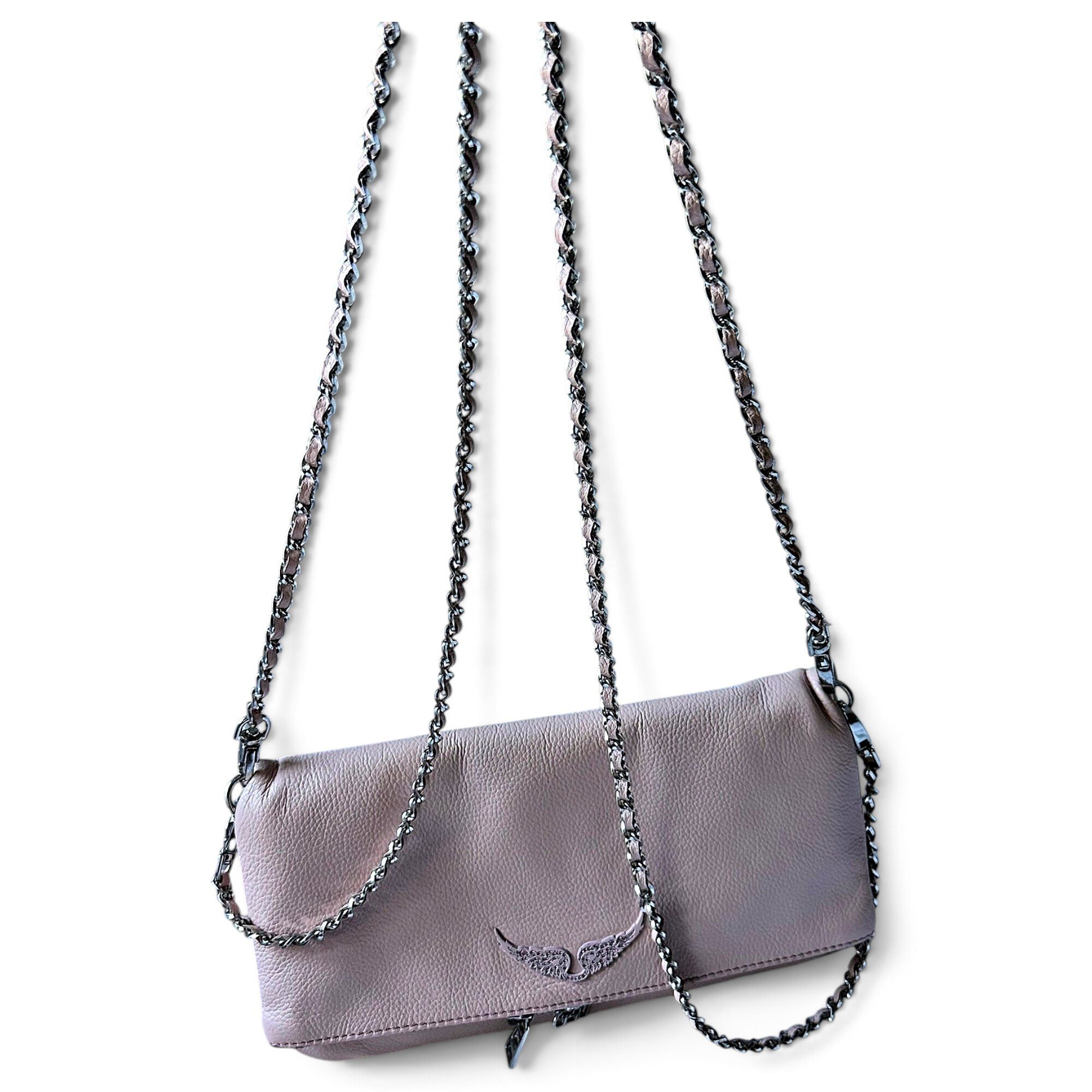 Rock leather crossbody bag