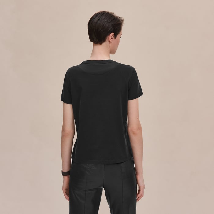 Noir Embroidered Pocket T-shirt